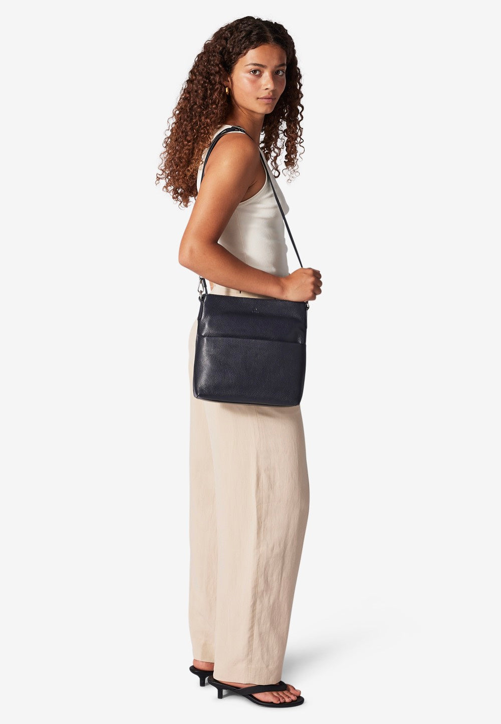 Adax Cormorano Andrea Navy Crossbody Bag
