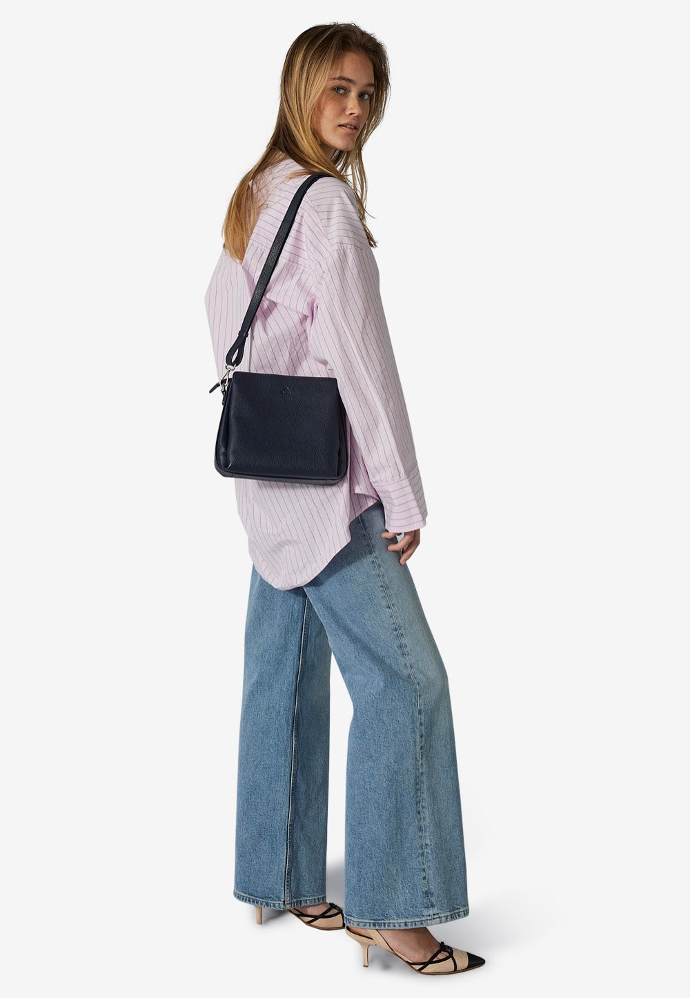 Adax Cormorano Sia Navy Crossbody Bag