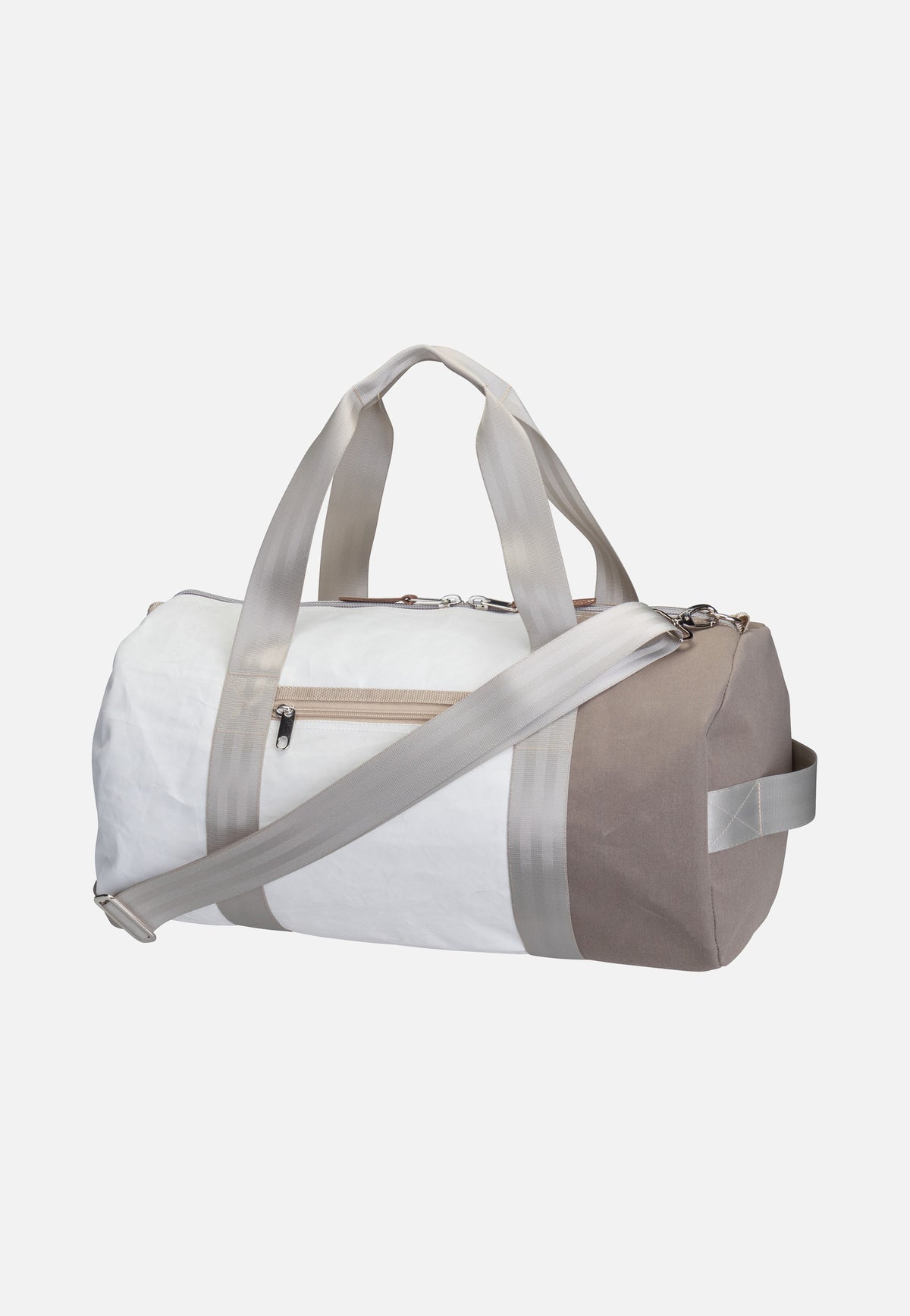 360Grad Pirat Weiß/Persenning Taupe/Grau/Bei Dufflebag