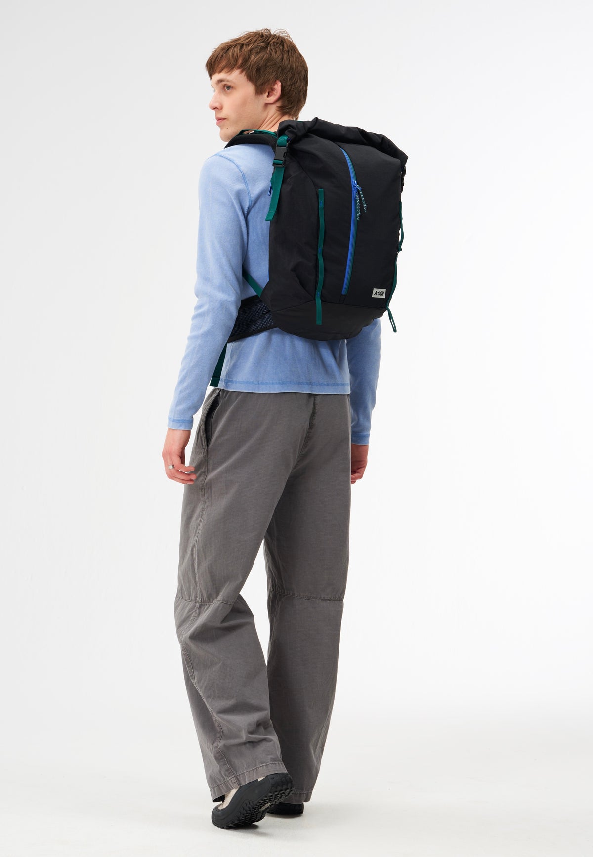 AEVOR Active Pack Dual Dip Aqua Drift Rolltop Rucksack