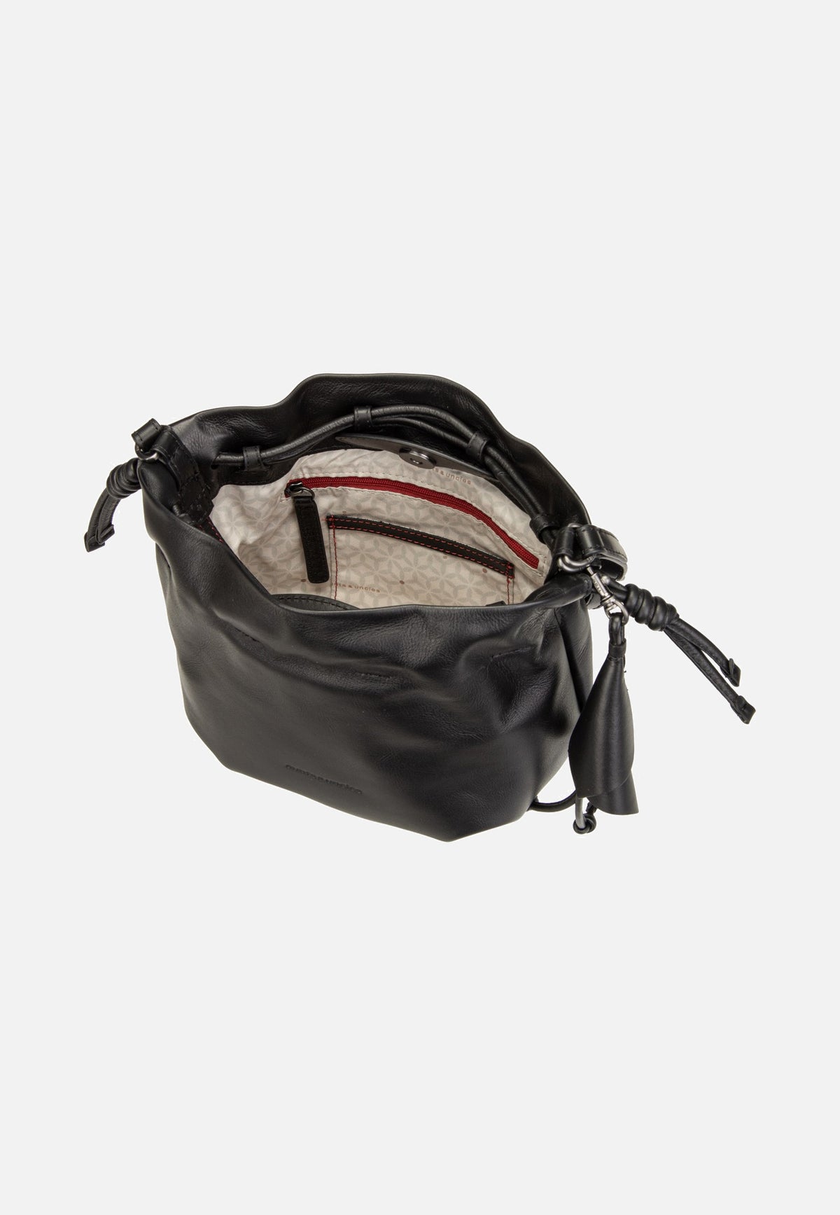 aunts & uncles Fleur Jet Black Bucket Bag