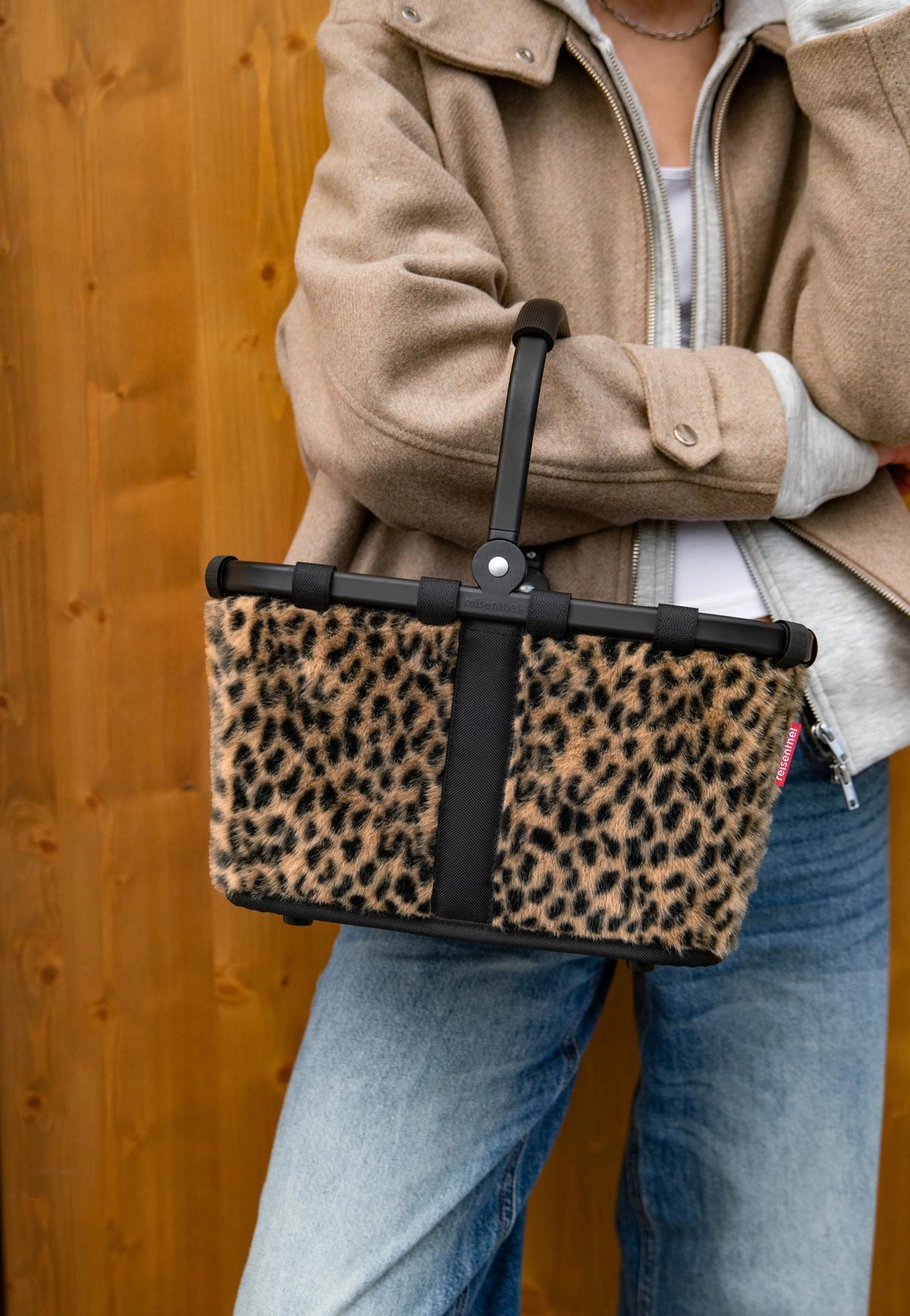 reisenthel Carrybag XS Leo Fake Fur Einkaufskorb