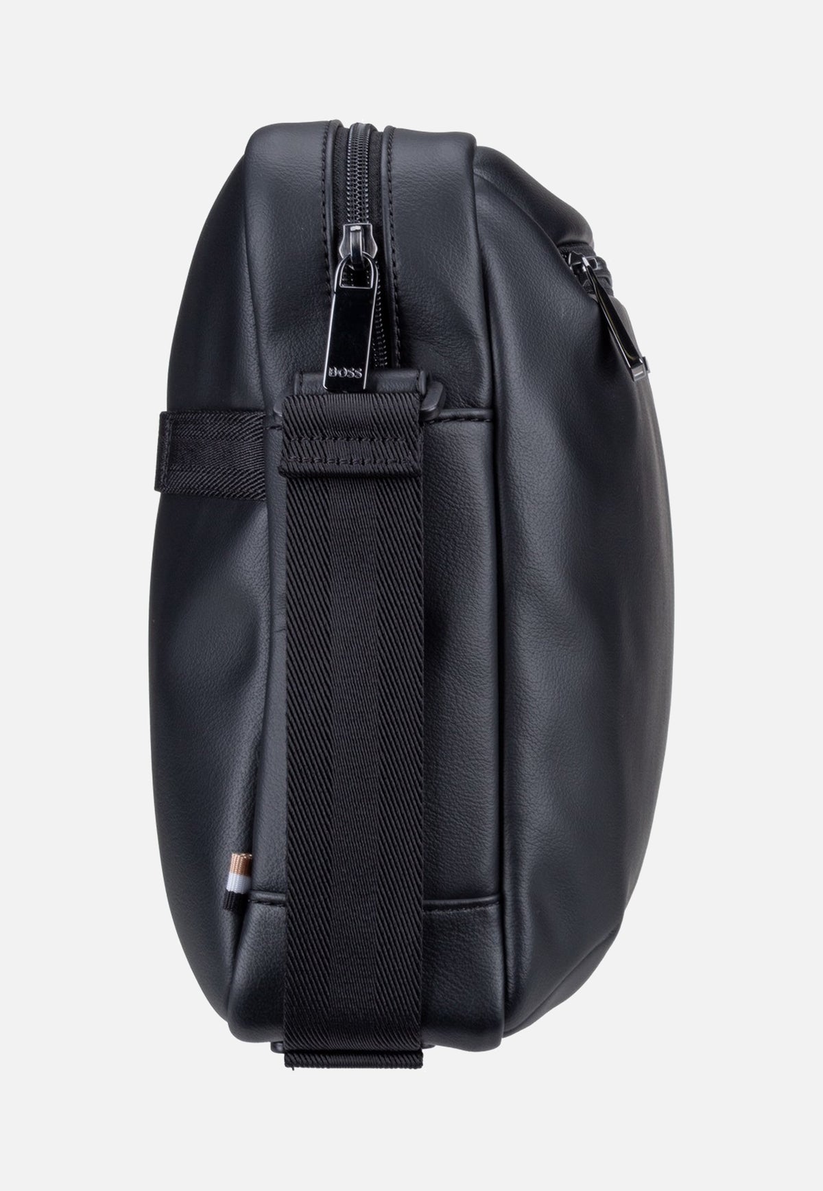 BOSS Jace Zip Messenger Black Crossbody Bag