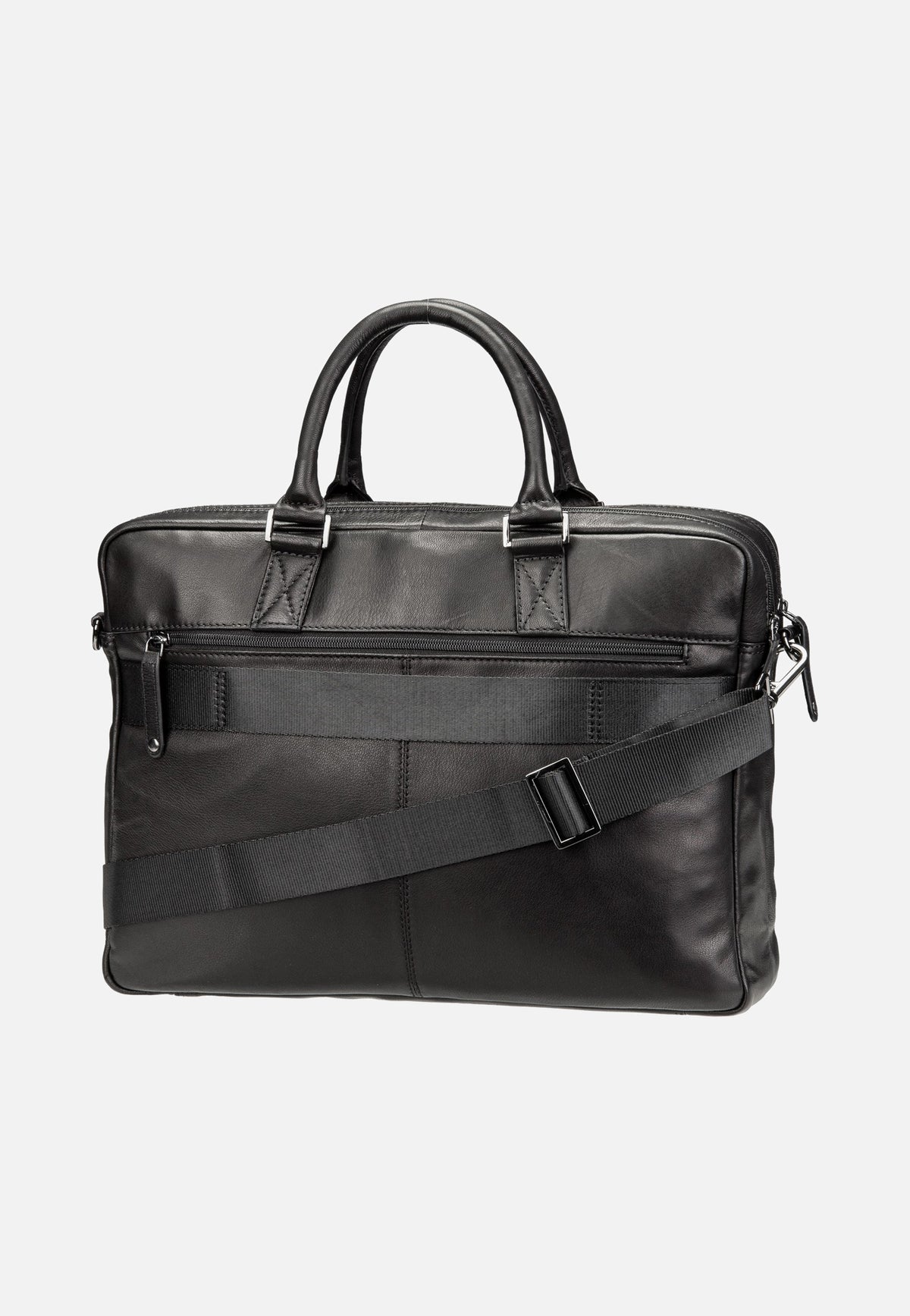Bugatti Black Magic Briefcase Large Black Aktentasche