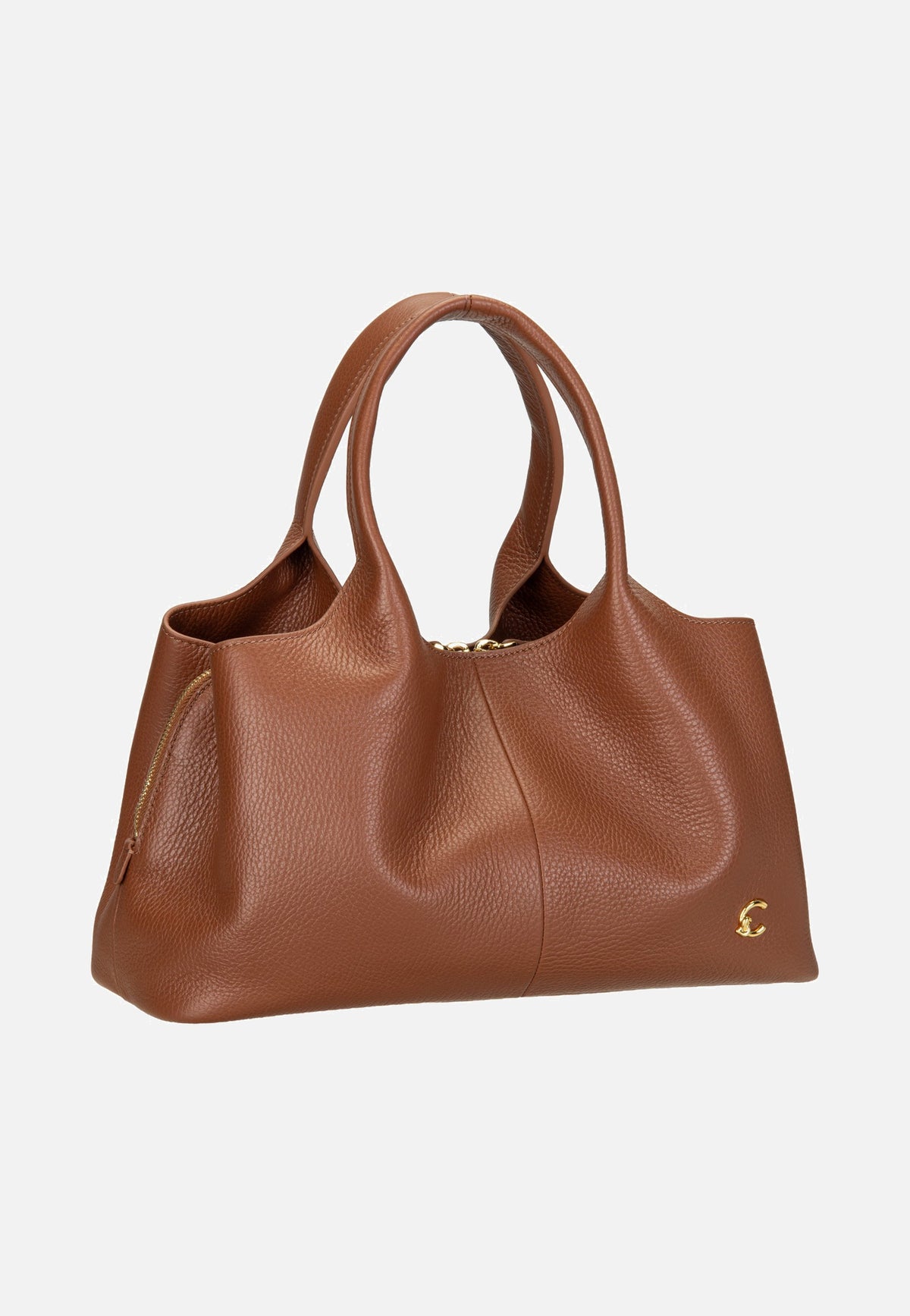 Coccinelle Nell 1801 Cognac Tote Bag