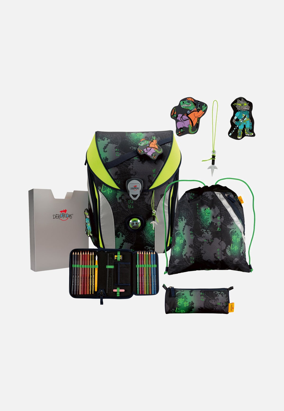 DerDieDas ErgoFlex MAX Set 1 Funny Fighter Schulrucksack