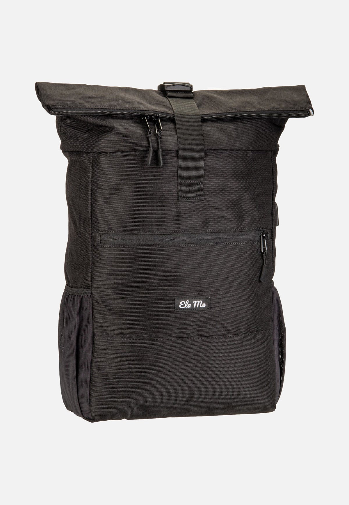 Ela Mo Rolltop Black Beautiful Rolltop Rucksack