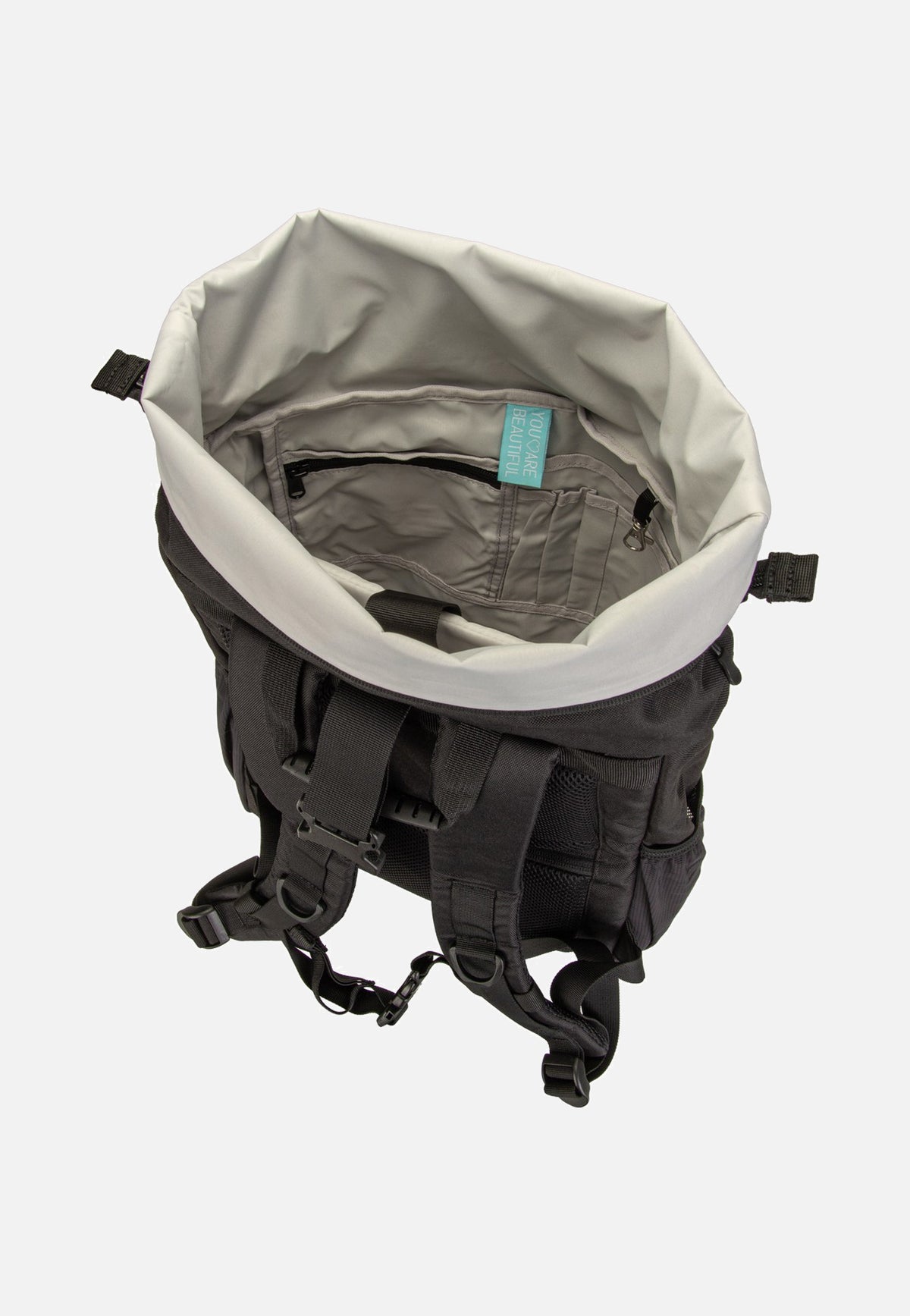 Ela Mo Rolltop Black Beautiful Rolltop Rucksack