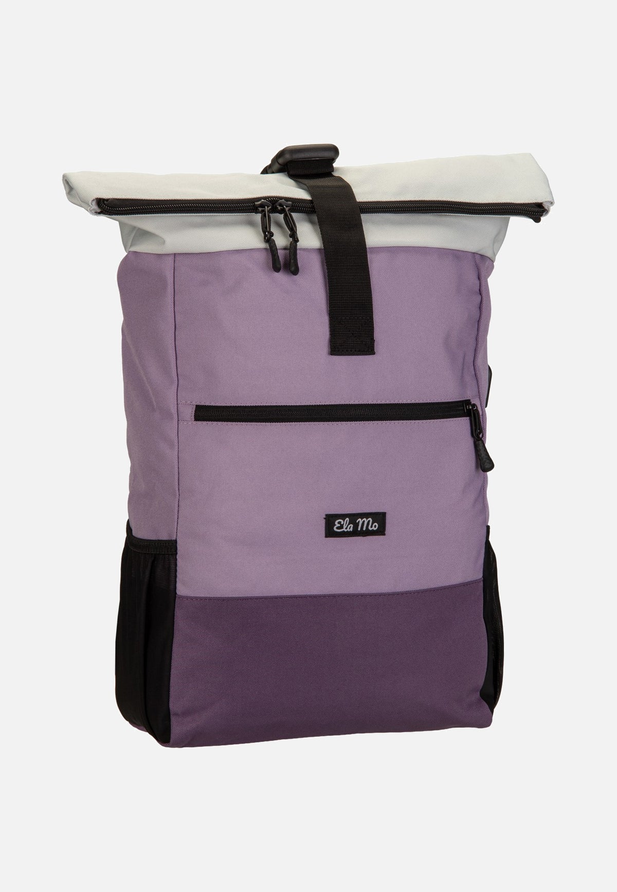 Ela Mo Rolltop Lavender Rolltop Rucksack
