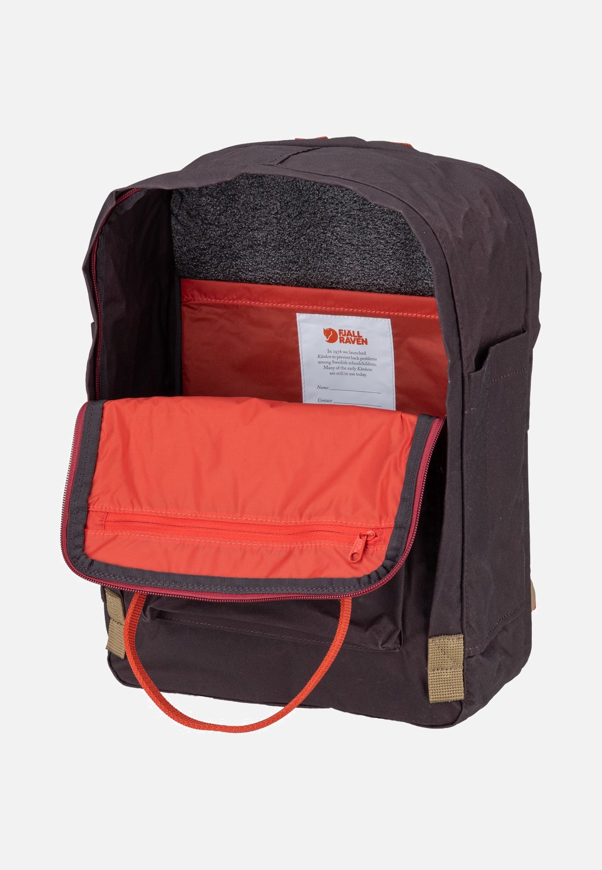Fjällräven Kanken Koncept Laptop 15" Black Oak/Rowan Red Rucksack