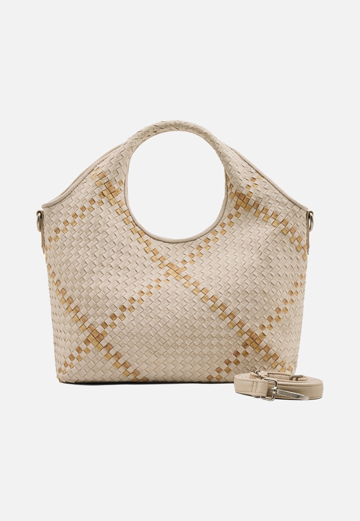Fredsbruder Happy Weave Handbag Nature Henkeltasche