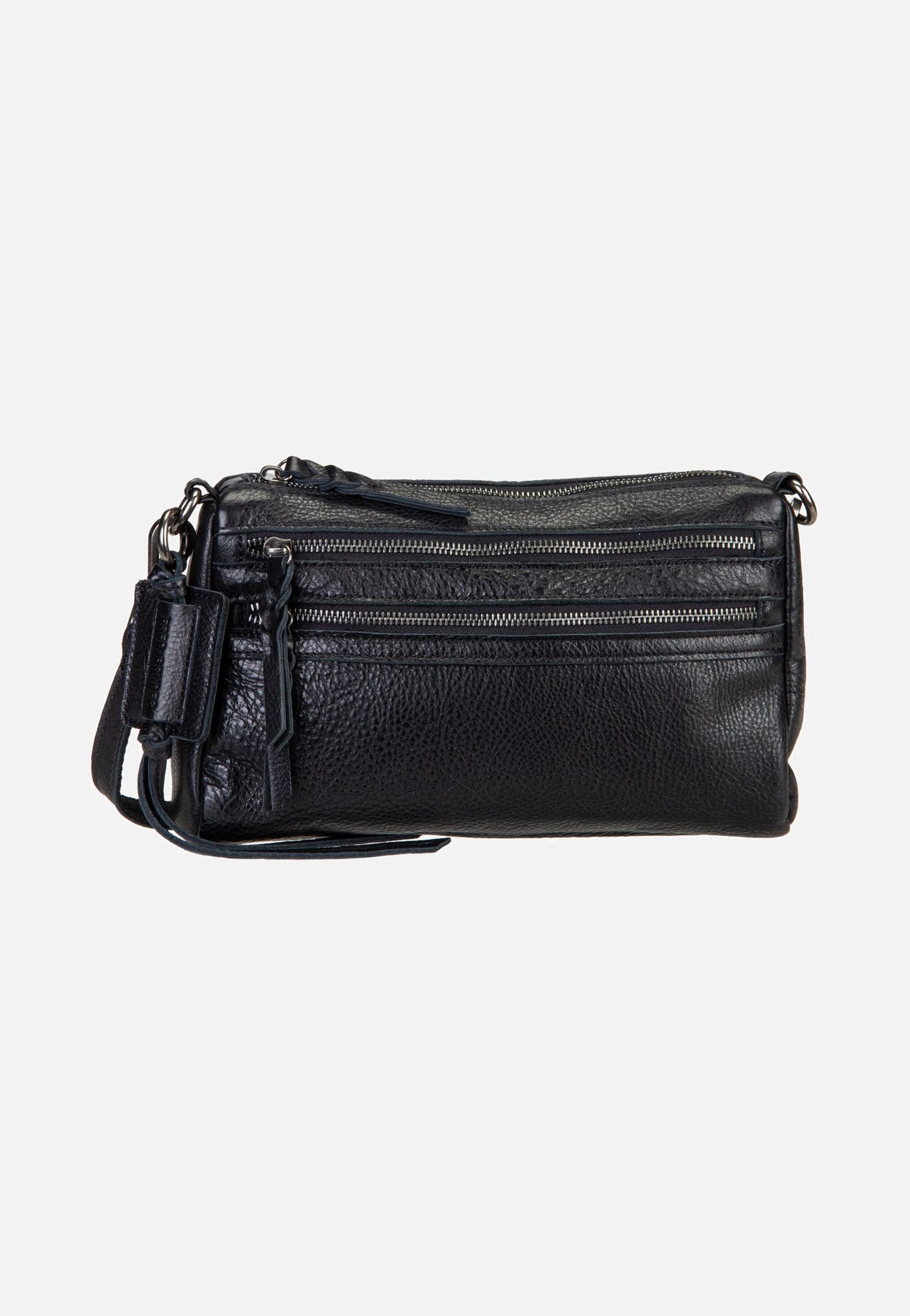 Fredsbruder My Forever Friend Zipper Black Crossbody Bag