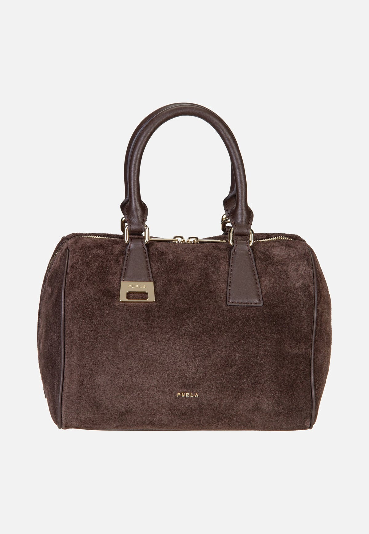 Furla Olivia M Boston Toni Cioccolato Bowling Bag