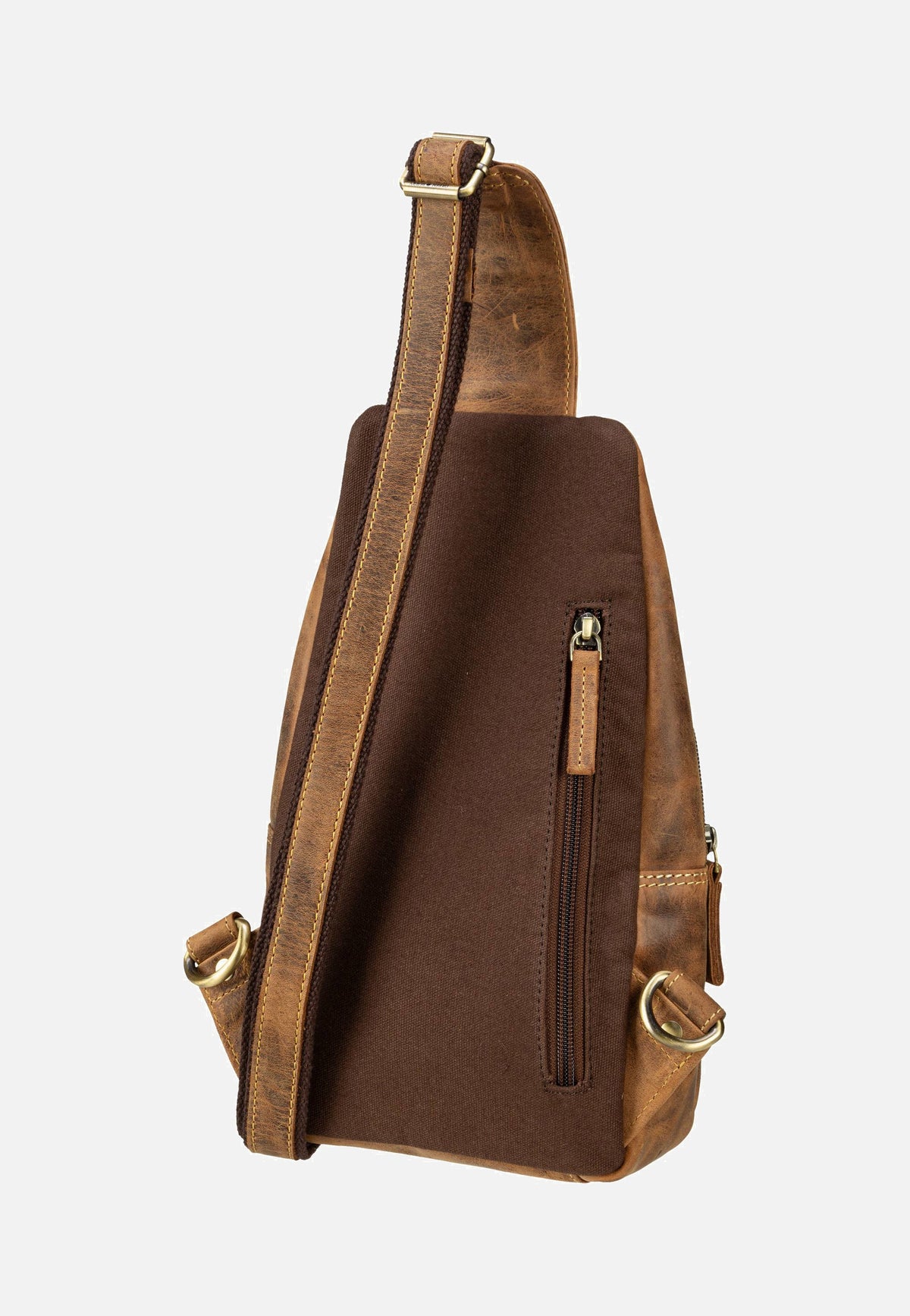 Greenburry Vintage 1558 Bodybag Sattelbraun Sling Bag