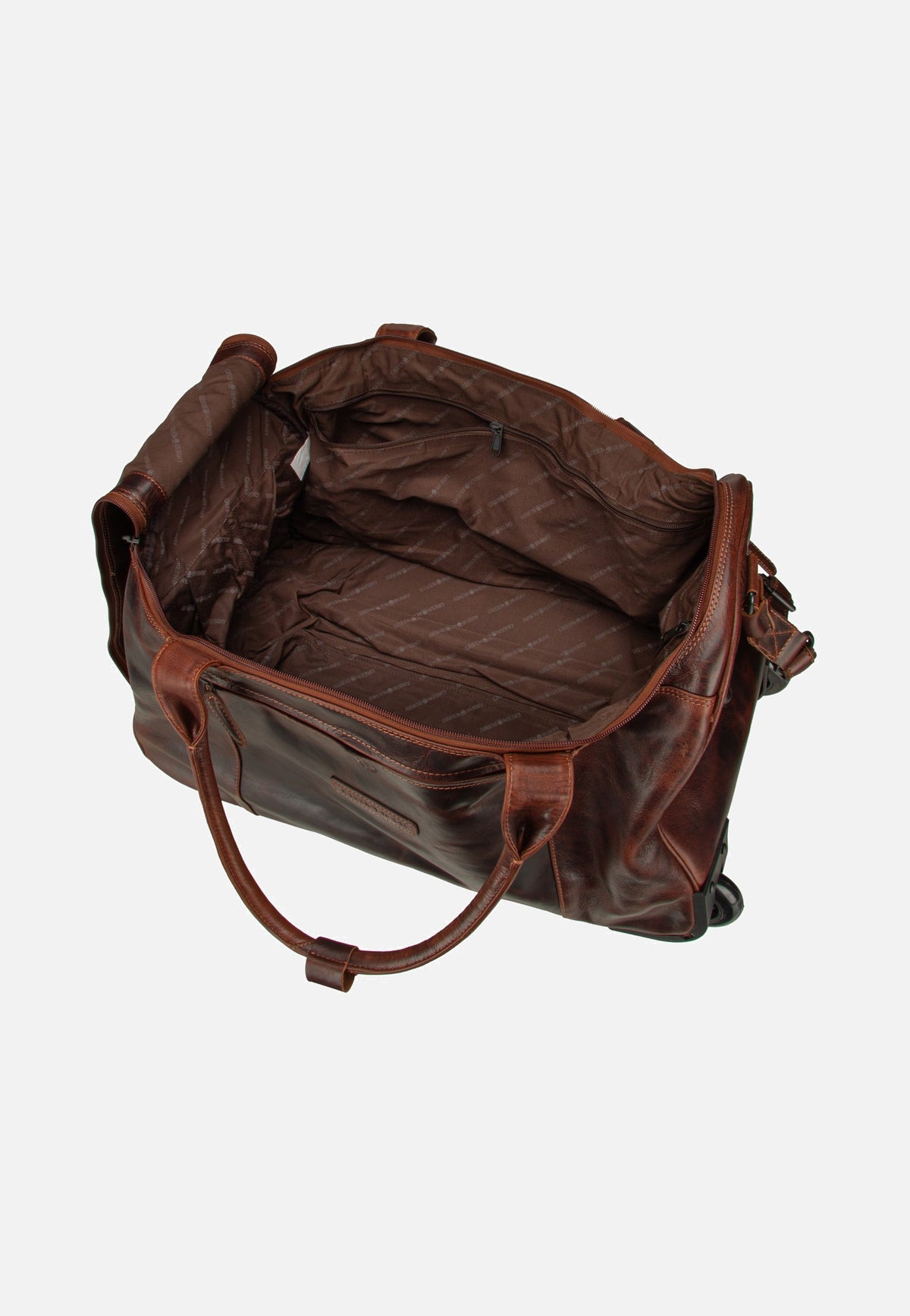Greenburry Rugged Trolley Traveller Teak Brown Reisetasche mit Rollen
