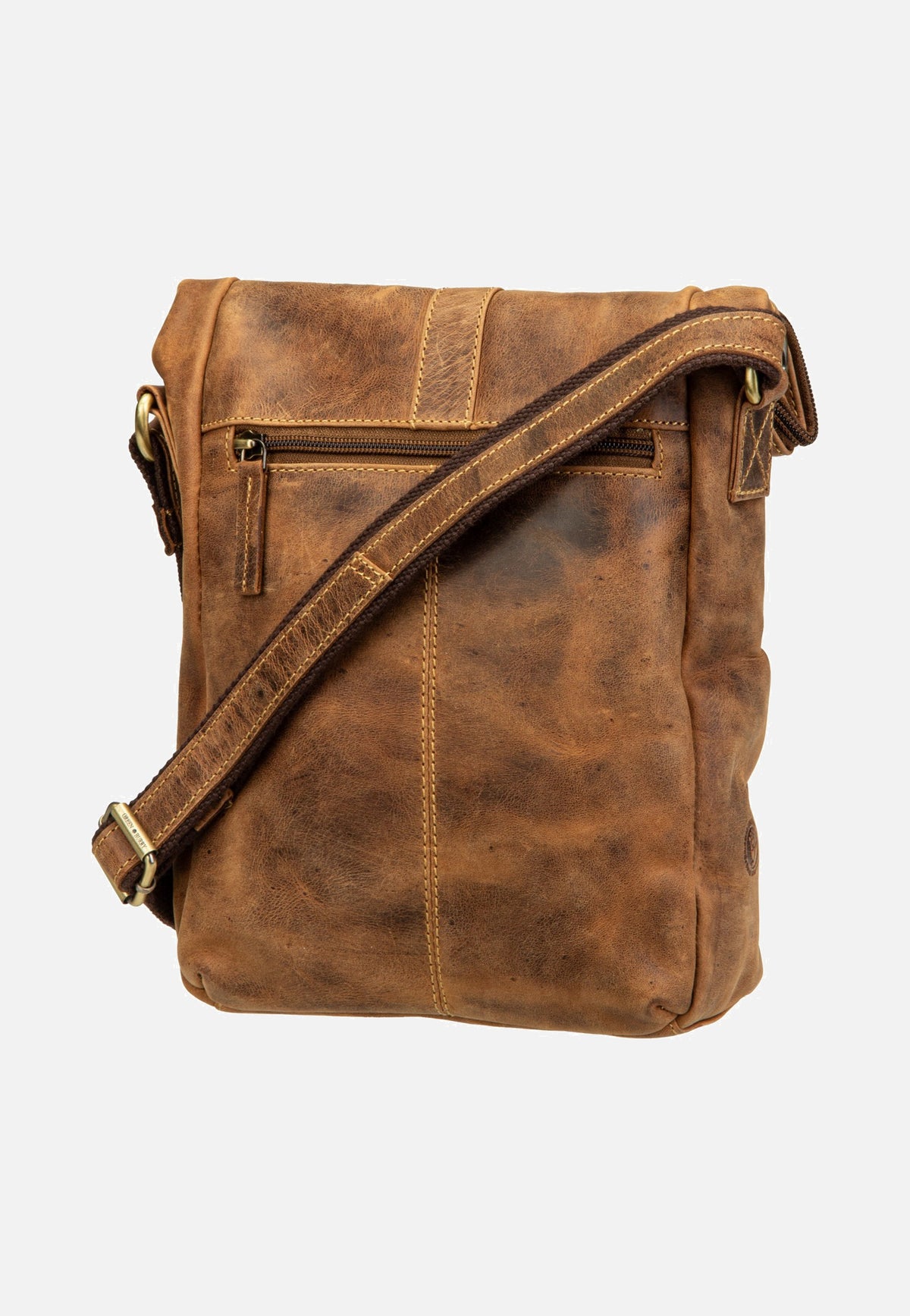 Greenburry Vintage Foldflap Sattelbraun Umhängetasche