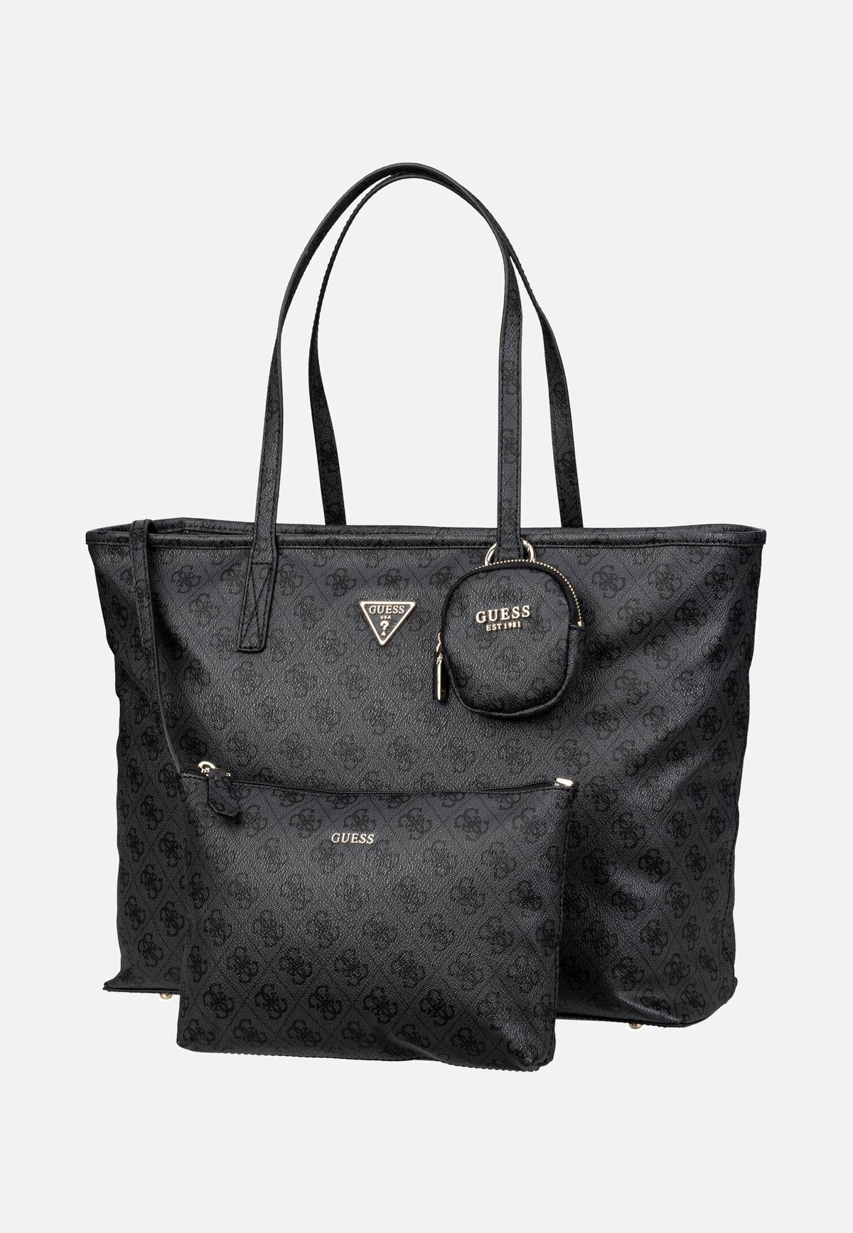 Guess Power Play II Large Tech TO 24240 Logo Coal Shopper