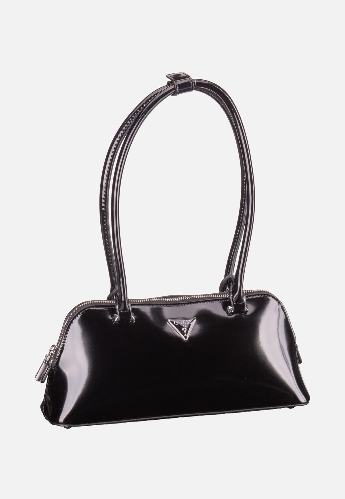 Guess Arnela Shoulder Satchel Black Abendtasche