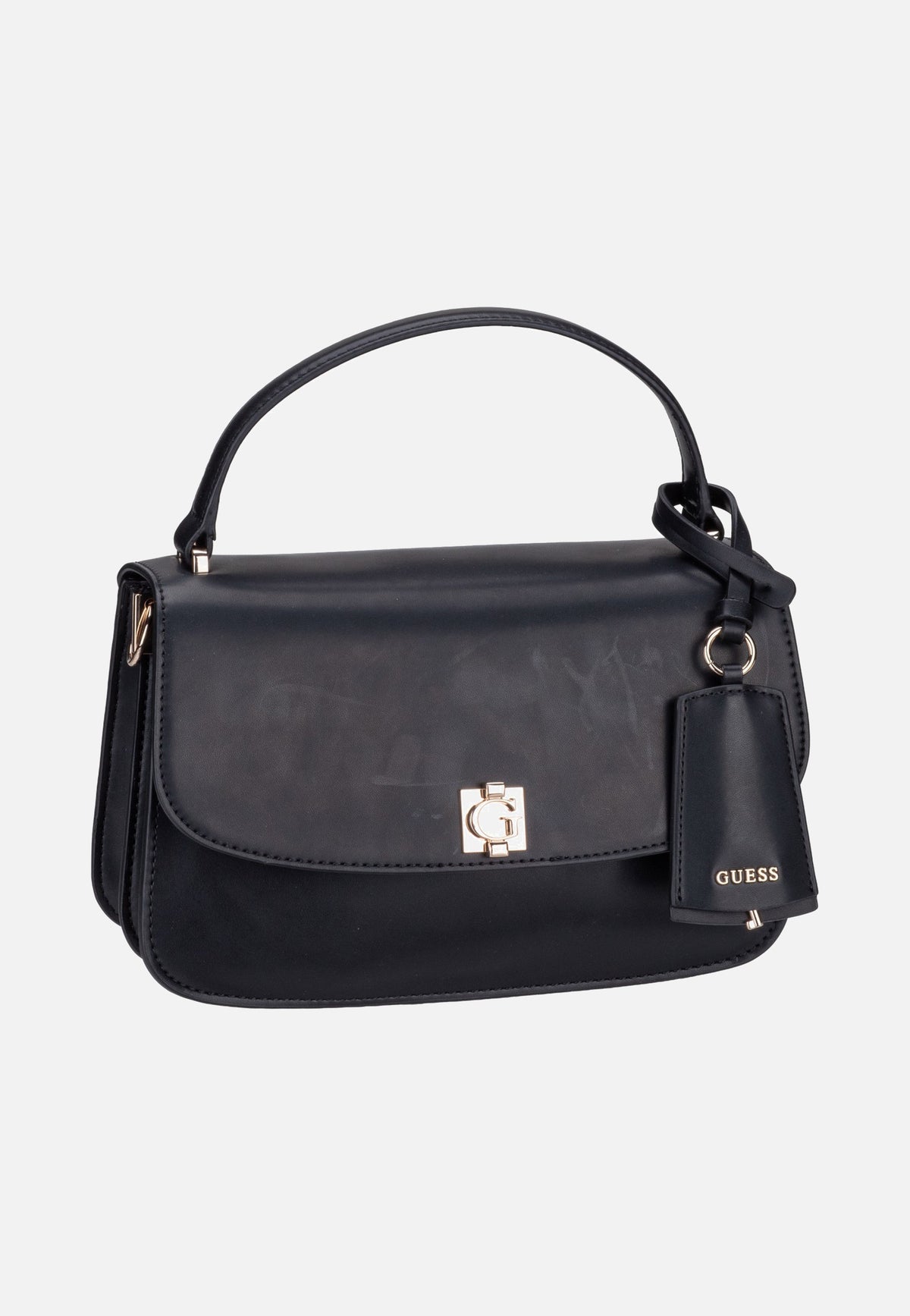Guess Audrey Convertible Flap 34210 Black Handle Bag