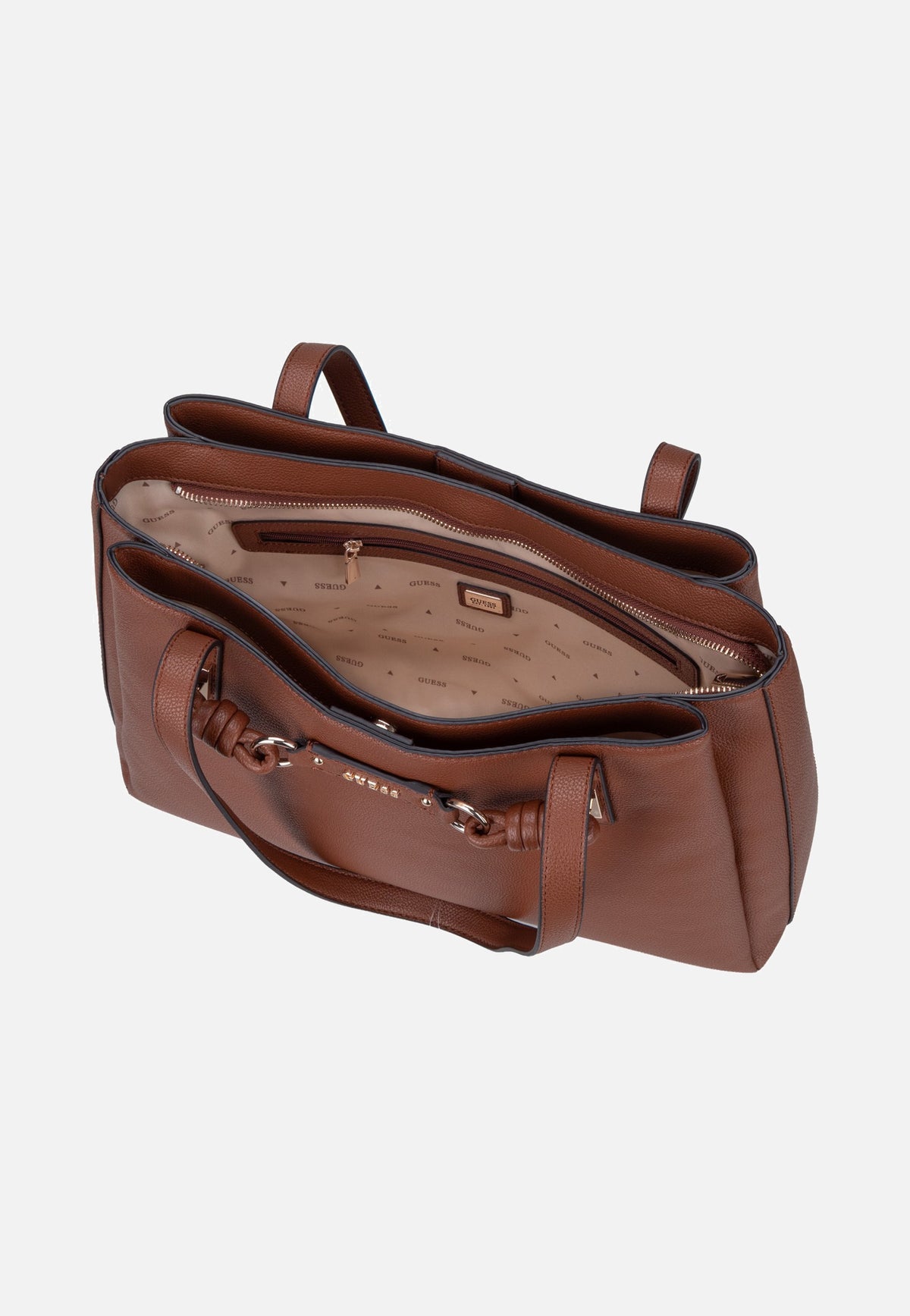 Guess Camelia 3 Comp 42230 Cognac Schultertasche