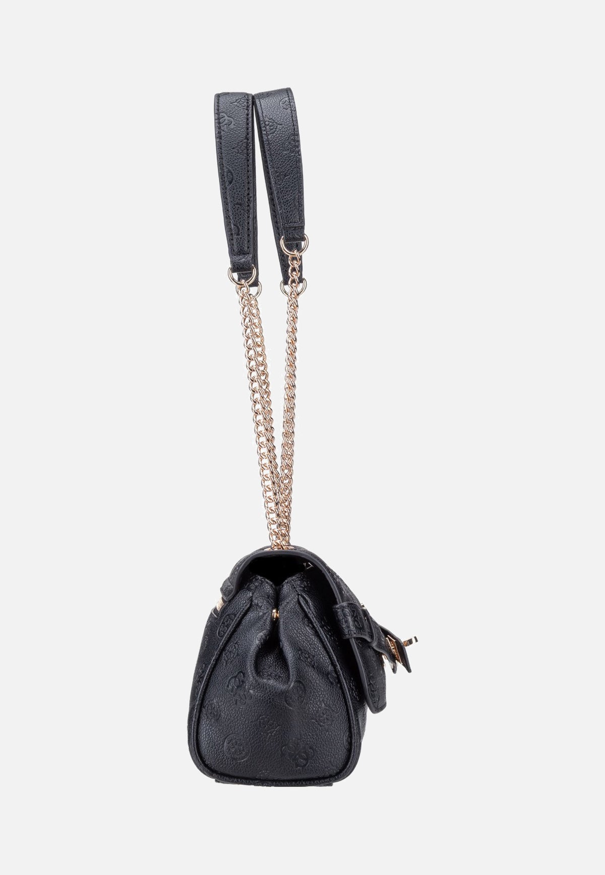 Guess Ella Logo Convertible Flap 46210 Black Logo Abendtasche