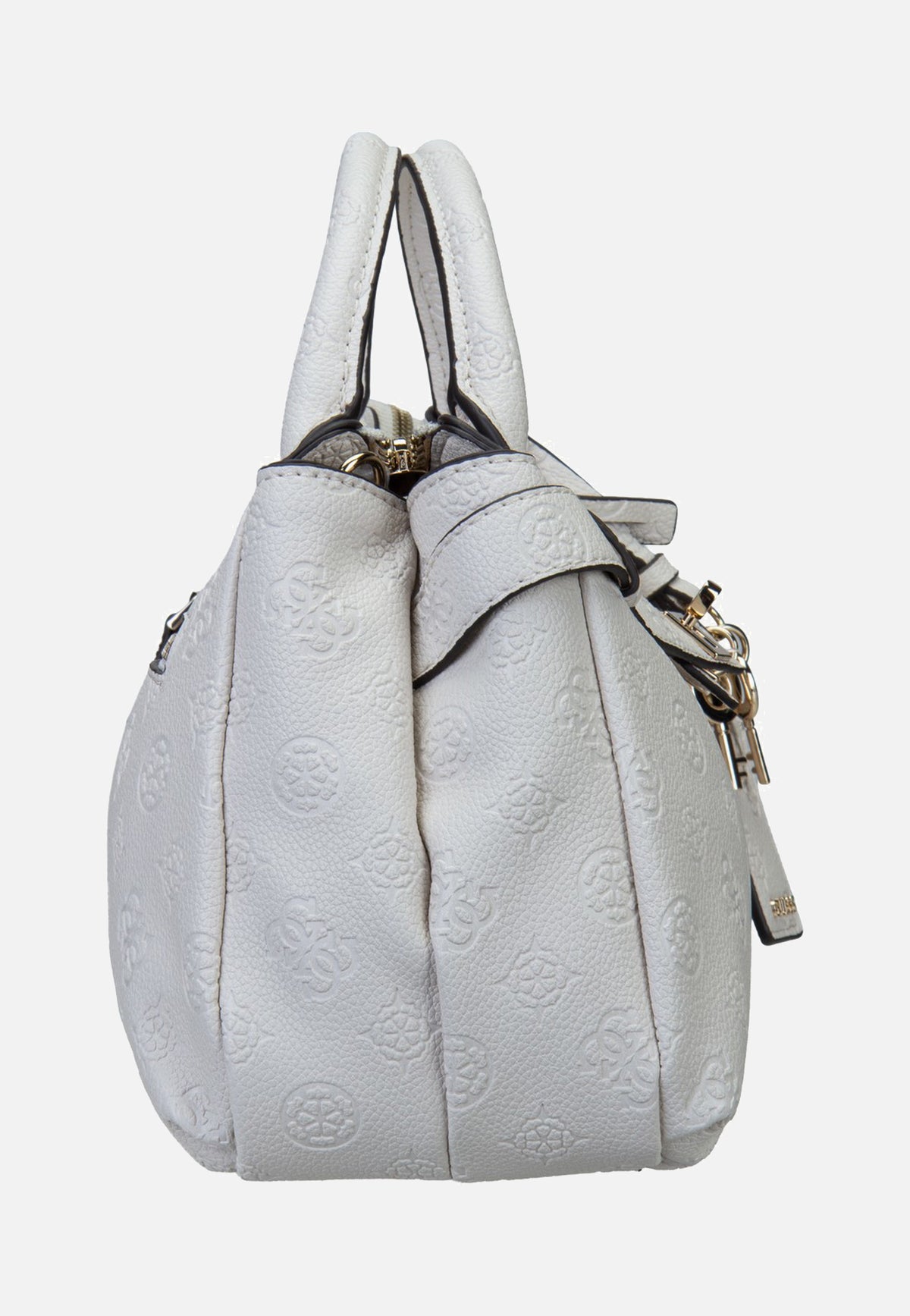 Guess Ella Logo Girlfriend Satchel 46050 Stone Logo Henkeltasche
