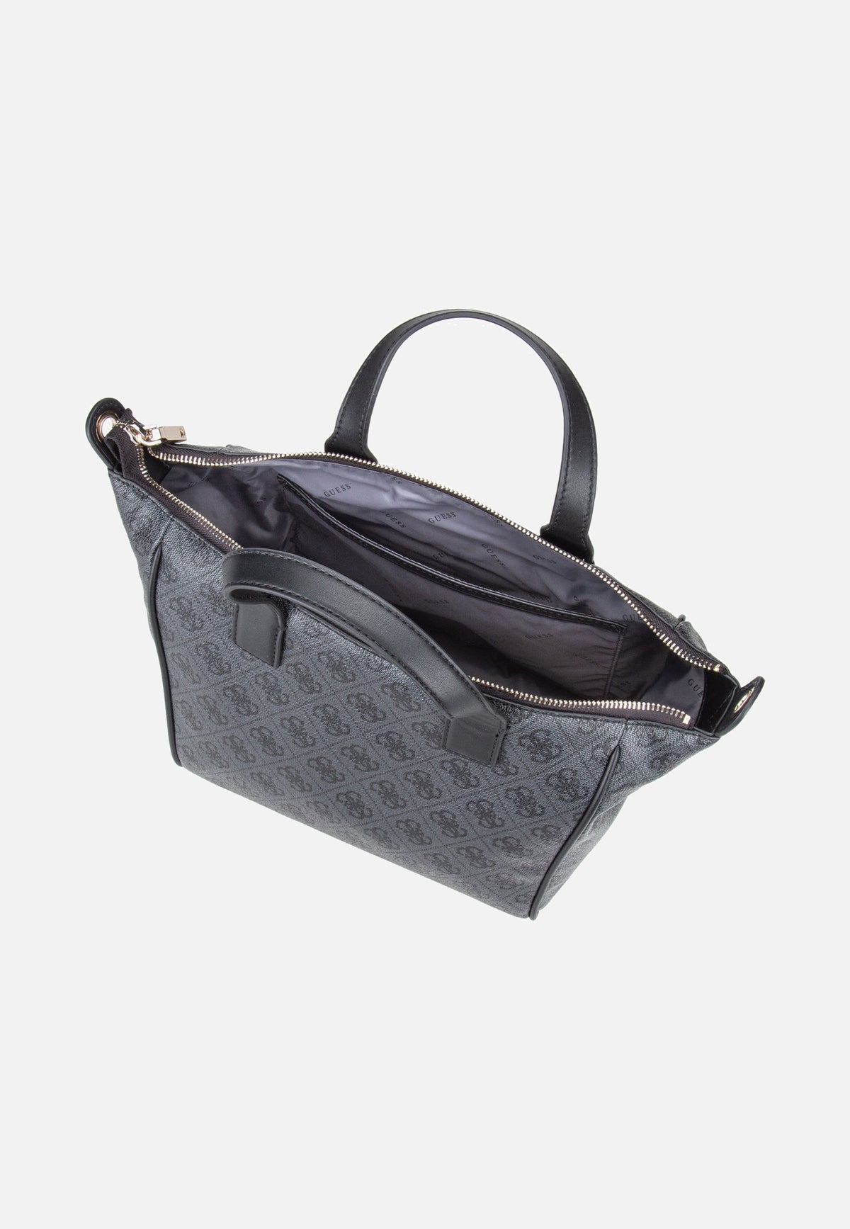 Guess Follie Small Tote Coal Logo Henkeltasche