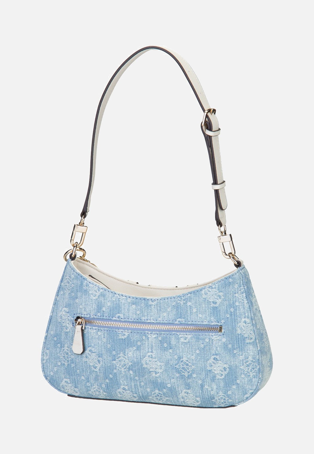 Guess Noelle II Top Zip 72180 Denim Logo Schultertasche