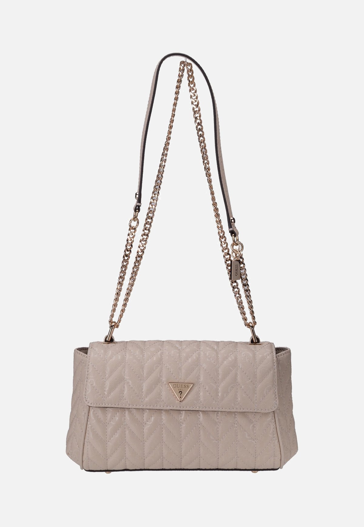 Guess Stacey Convertible Flap 41210 Light Beige Crossbody Bag