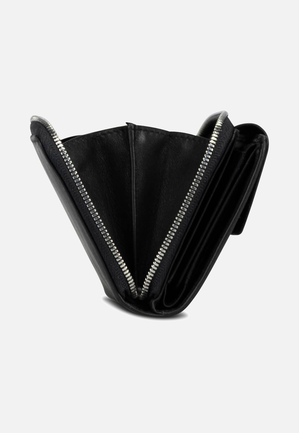 Jost Odense Zip 6331 Medium Black Portemonnaie