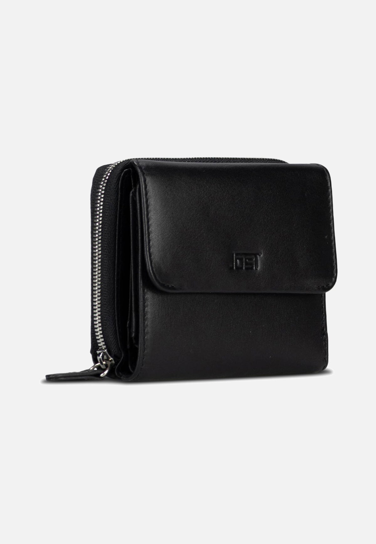 Jost Odense Zip 6332 Medium Black Portemonnaie