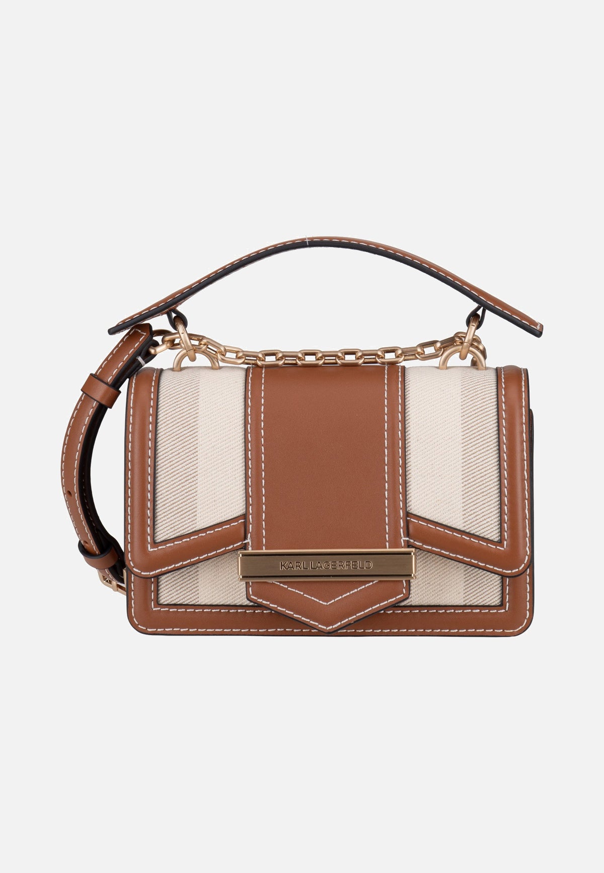 Karl Lagerfeld K/Nova SM CB Herr Natural Canvas Tan Henkeltasche