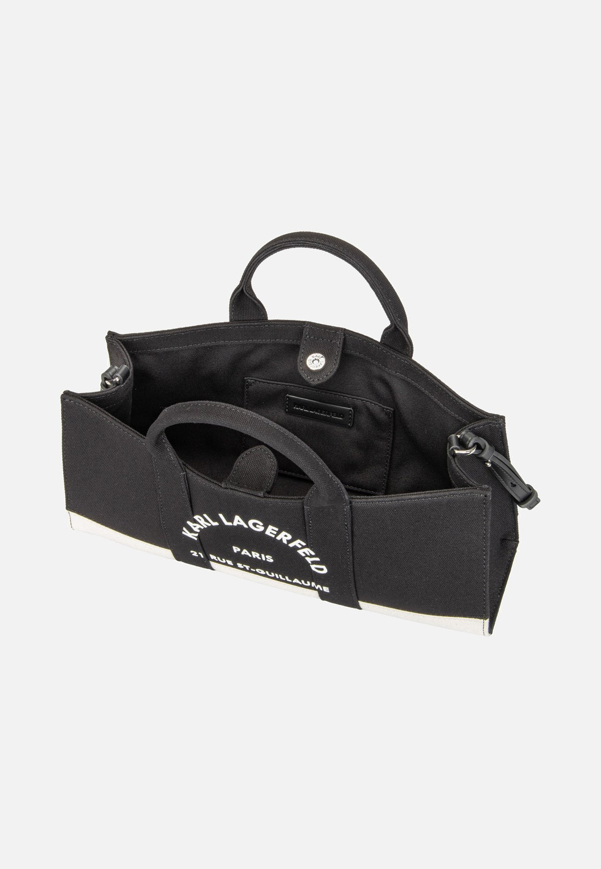 Karl Lagerfeld K/RSG E/W Magazine Tote White/Black Tote Bag