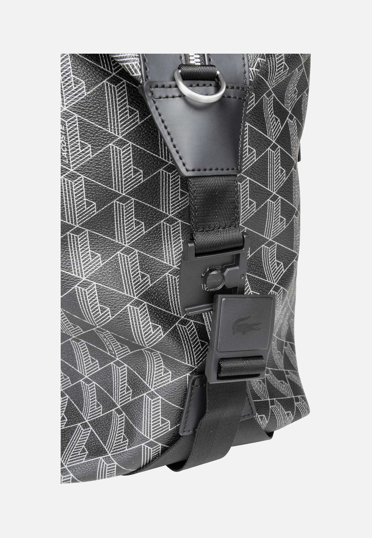 Lacoste The Blend Duffle Monogram Noir Gris Weekender