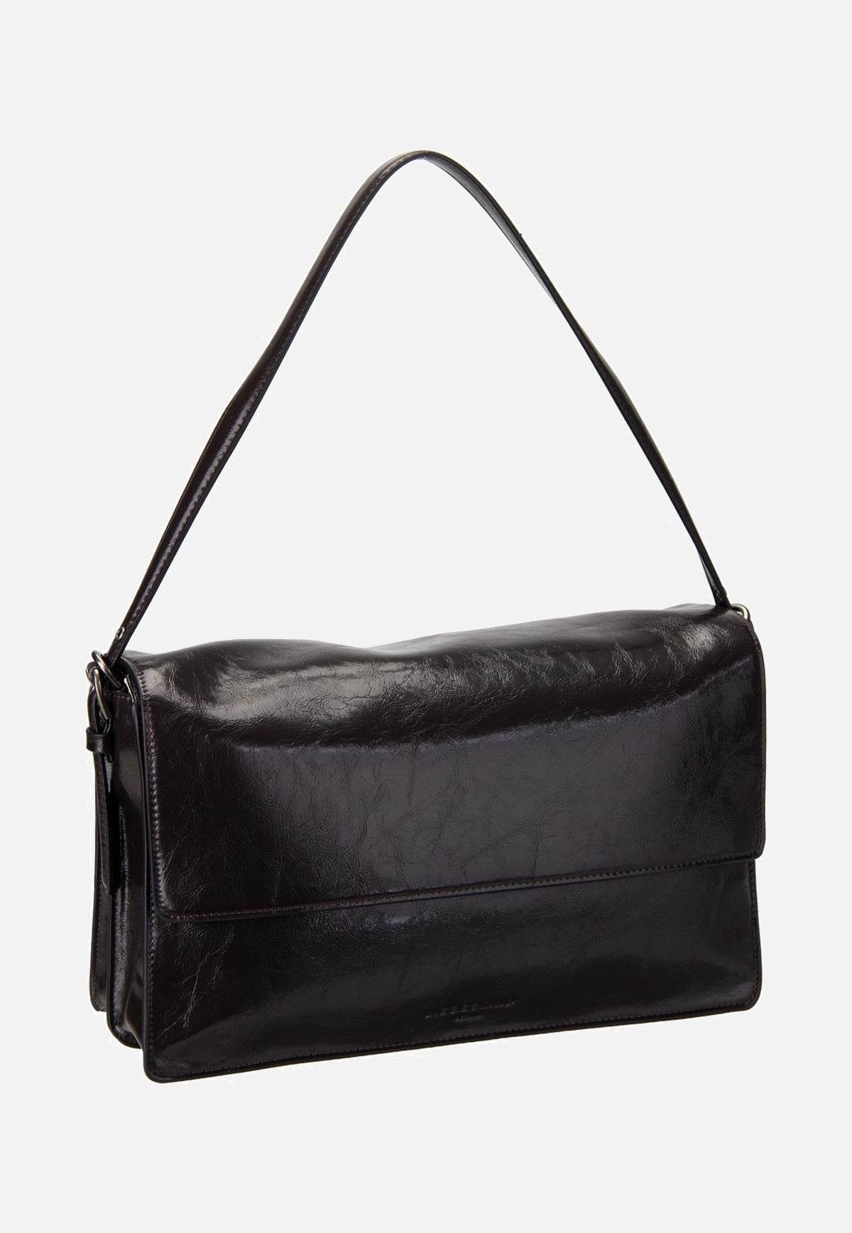 Liebeskind Berlin Audrey M Lack Distressed Deep Soil Shoulder Bag