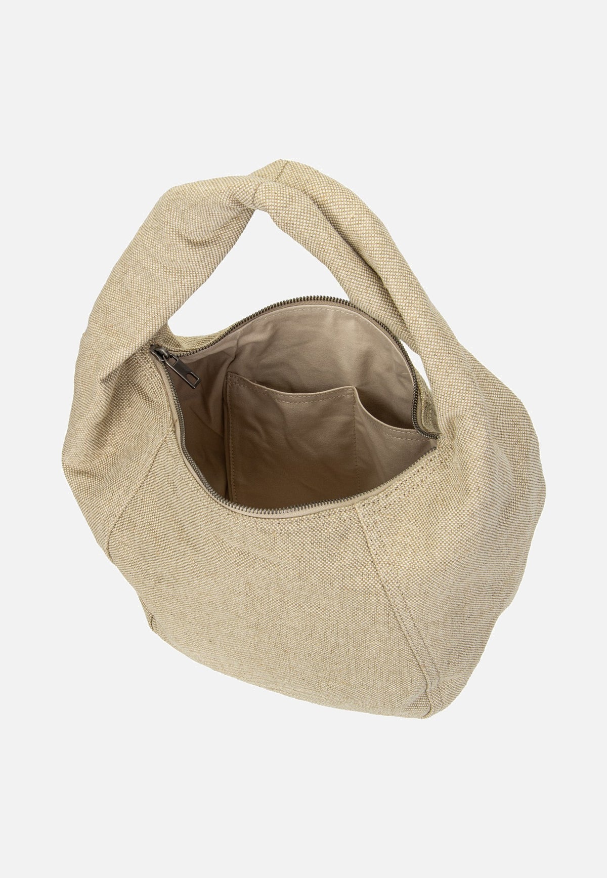 Liebeskind Berlin Farrah II Hobo M Heavy Canvas Washed Beige Hobo Bag