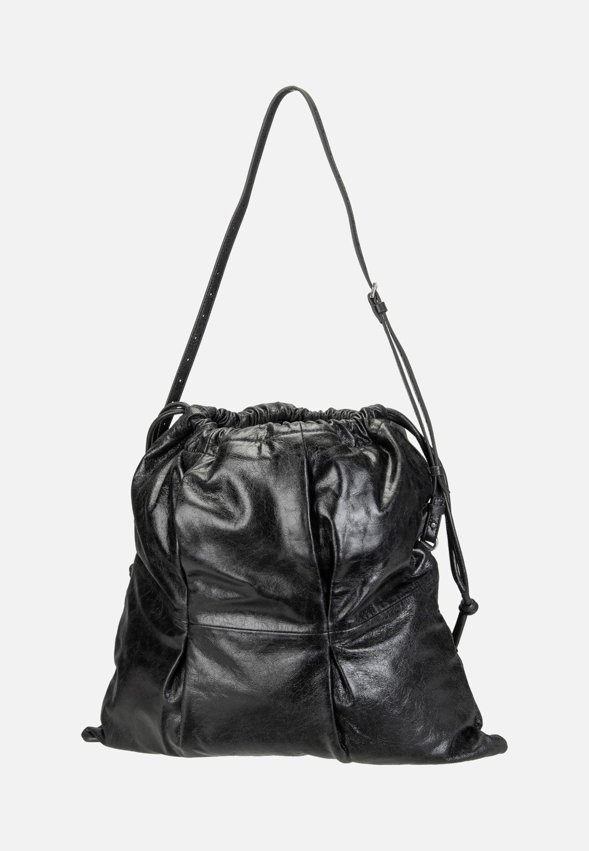 Liebeskind Berlin Lya II Hobo Lamb Crunch Black Hobo Bag
