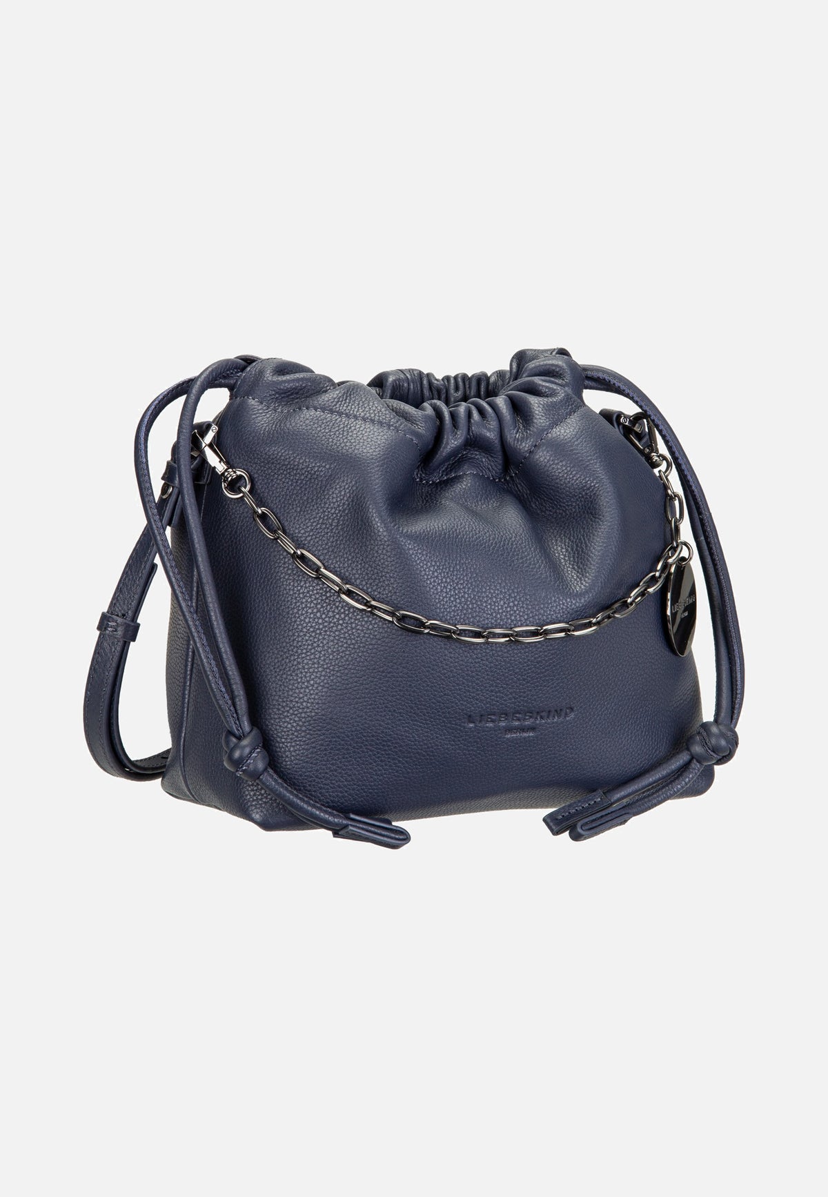 Liebeskind Berlin Lya II Hobo S Small Pebble Peacoat Bucket Bag