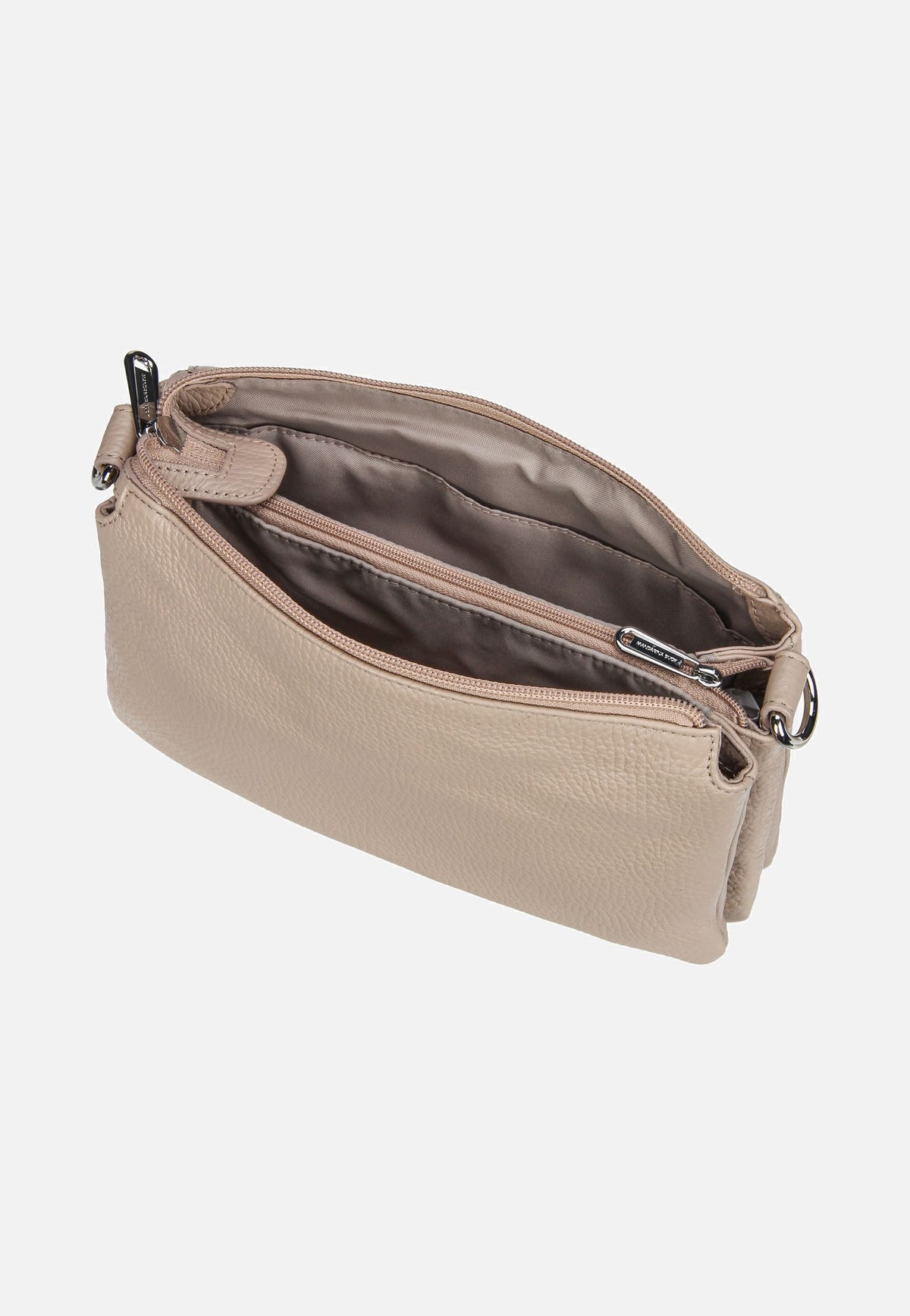 Mandarina Duck Mellow Leather Pochette FZT82 Warm Taupe Crossbody Bag