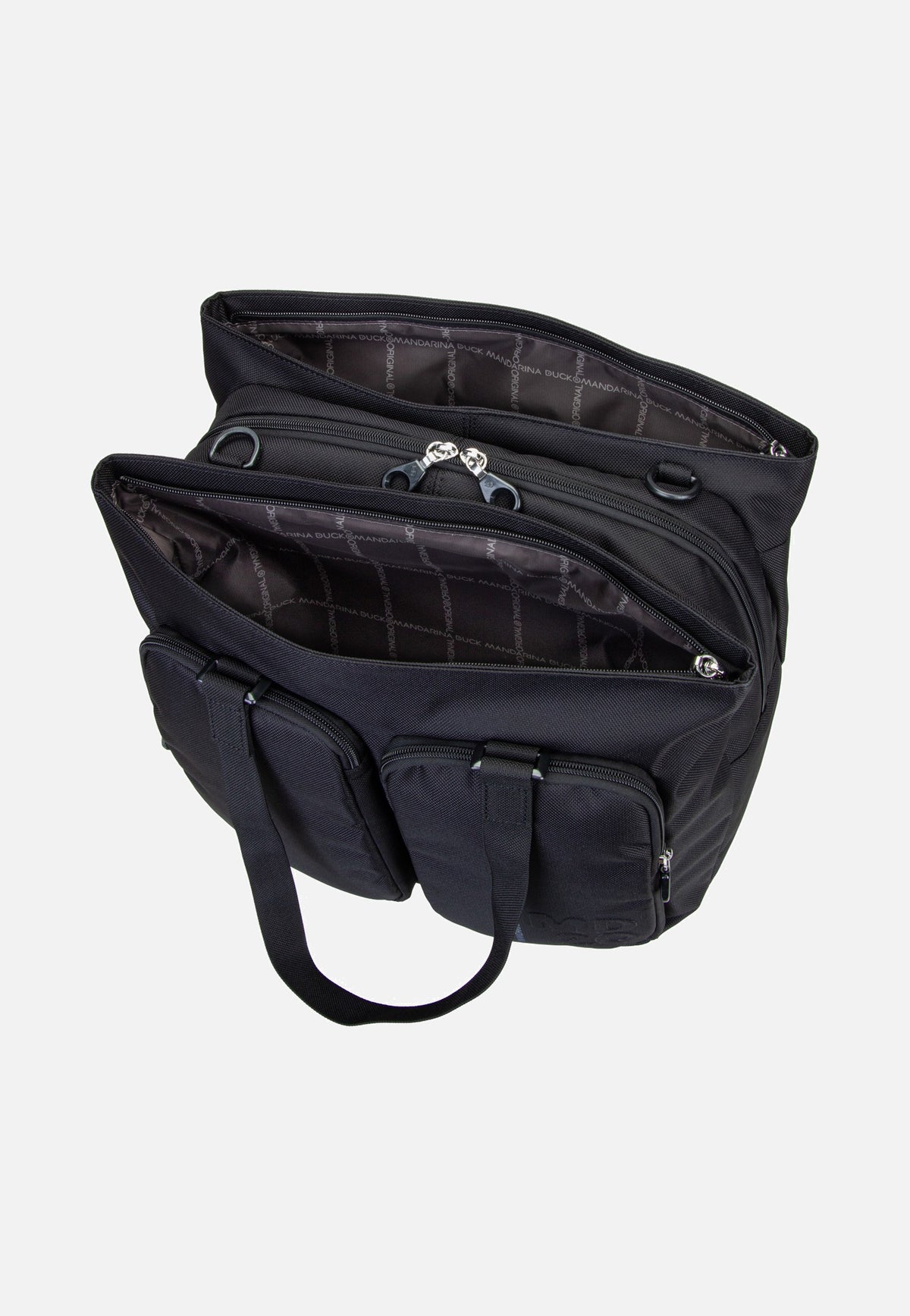 Mandarina Duck MD20 Double Zip QMT73 Black Shopper