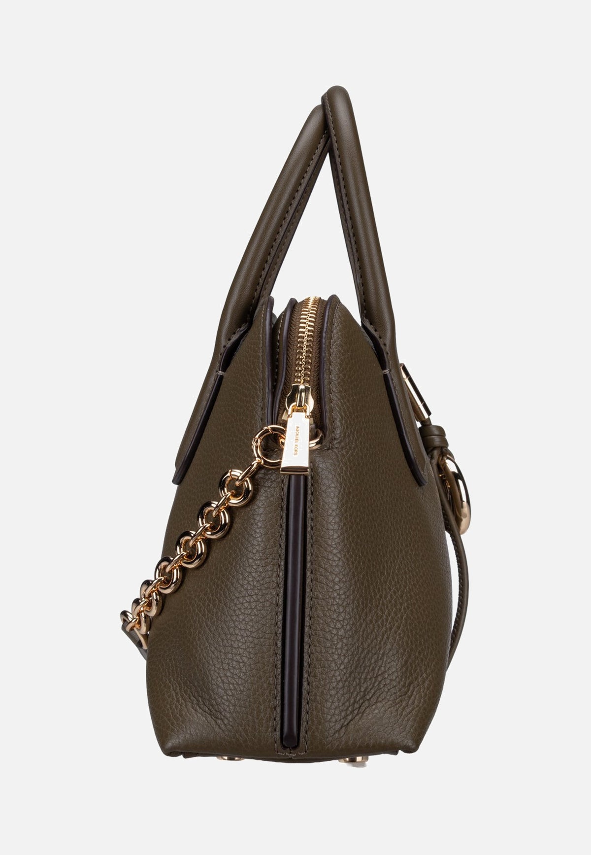 Michael Kors Freddie Medium Dome Chn Stchl Loden Henkeltasche