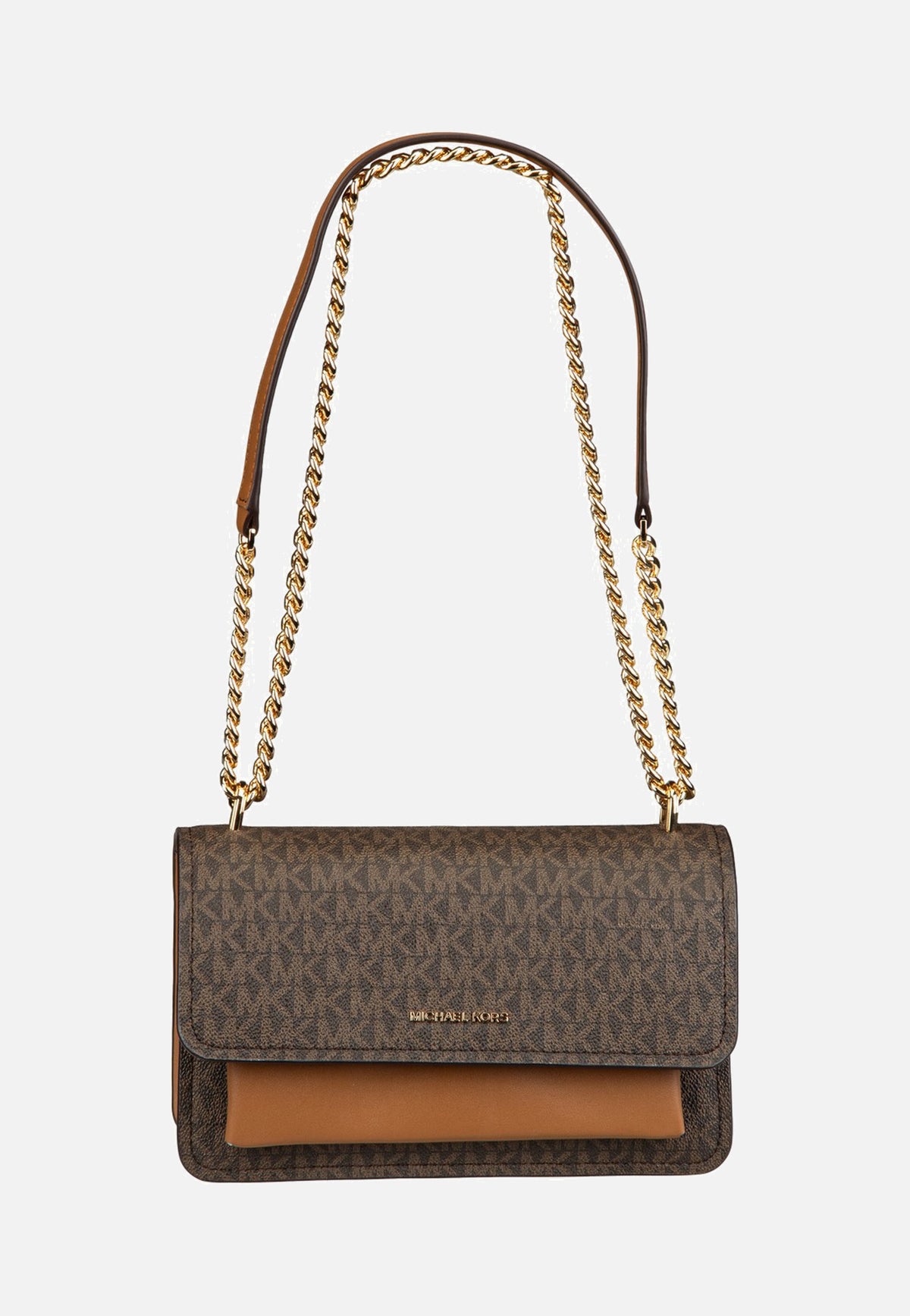 Michael Kors Claire LG Shoulder MK Sig Brown/Acorn Schultertasche
