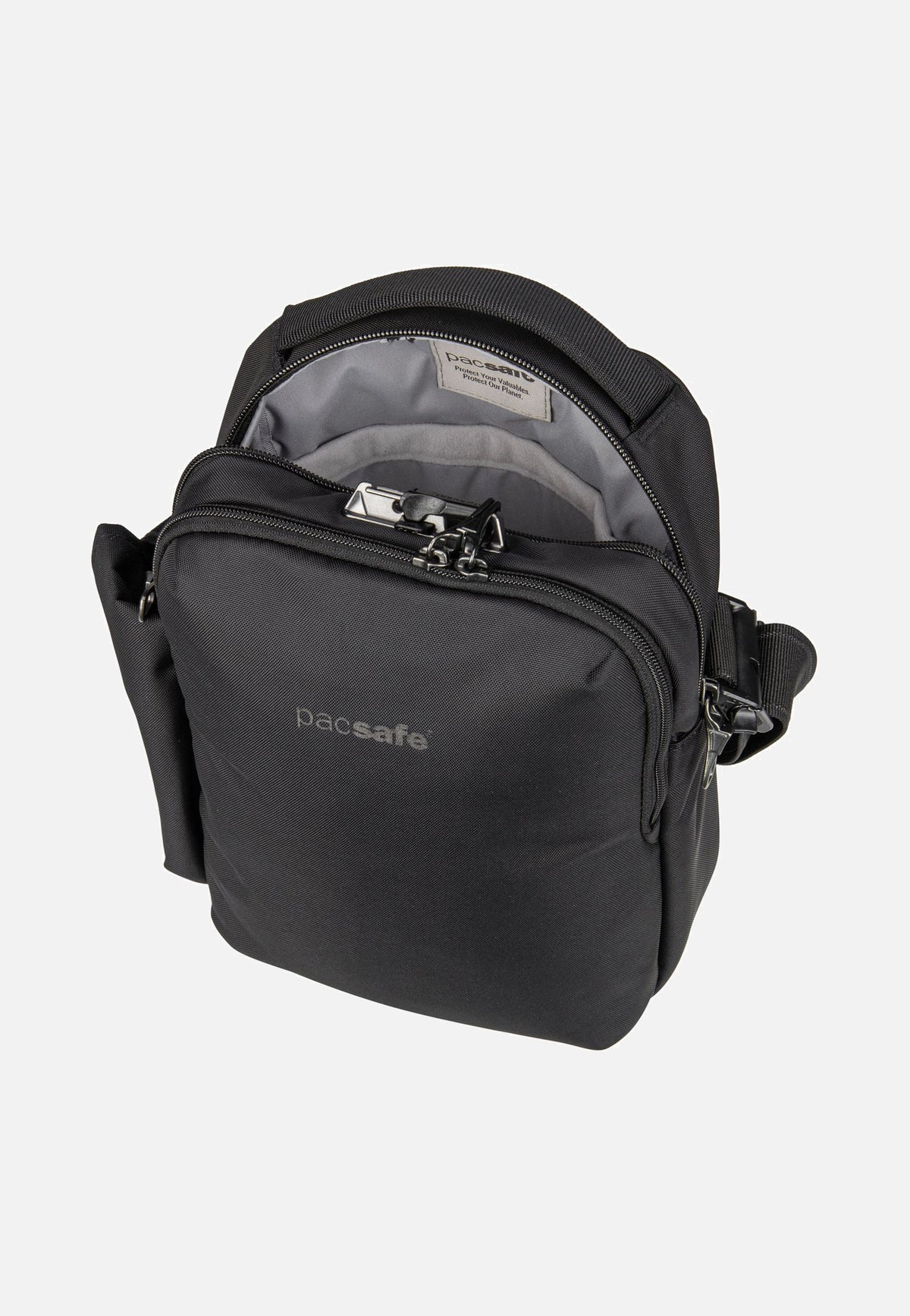 Pacsafe V Tour CB Jet Black Crossbody Bag