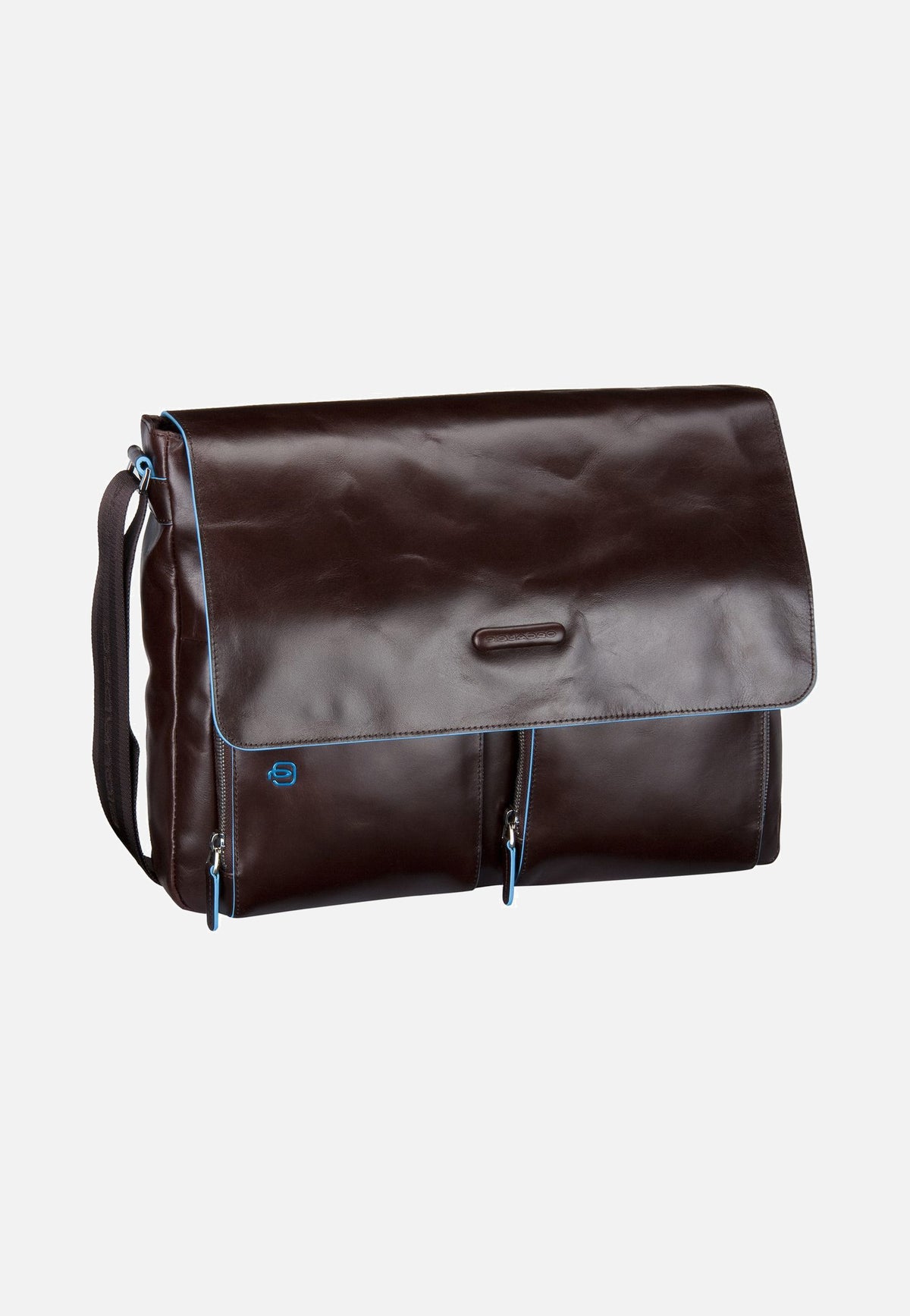 Piquadro Blue Square Messenger II Mogano Messenger Bag