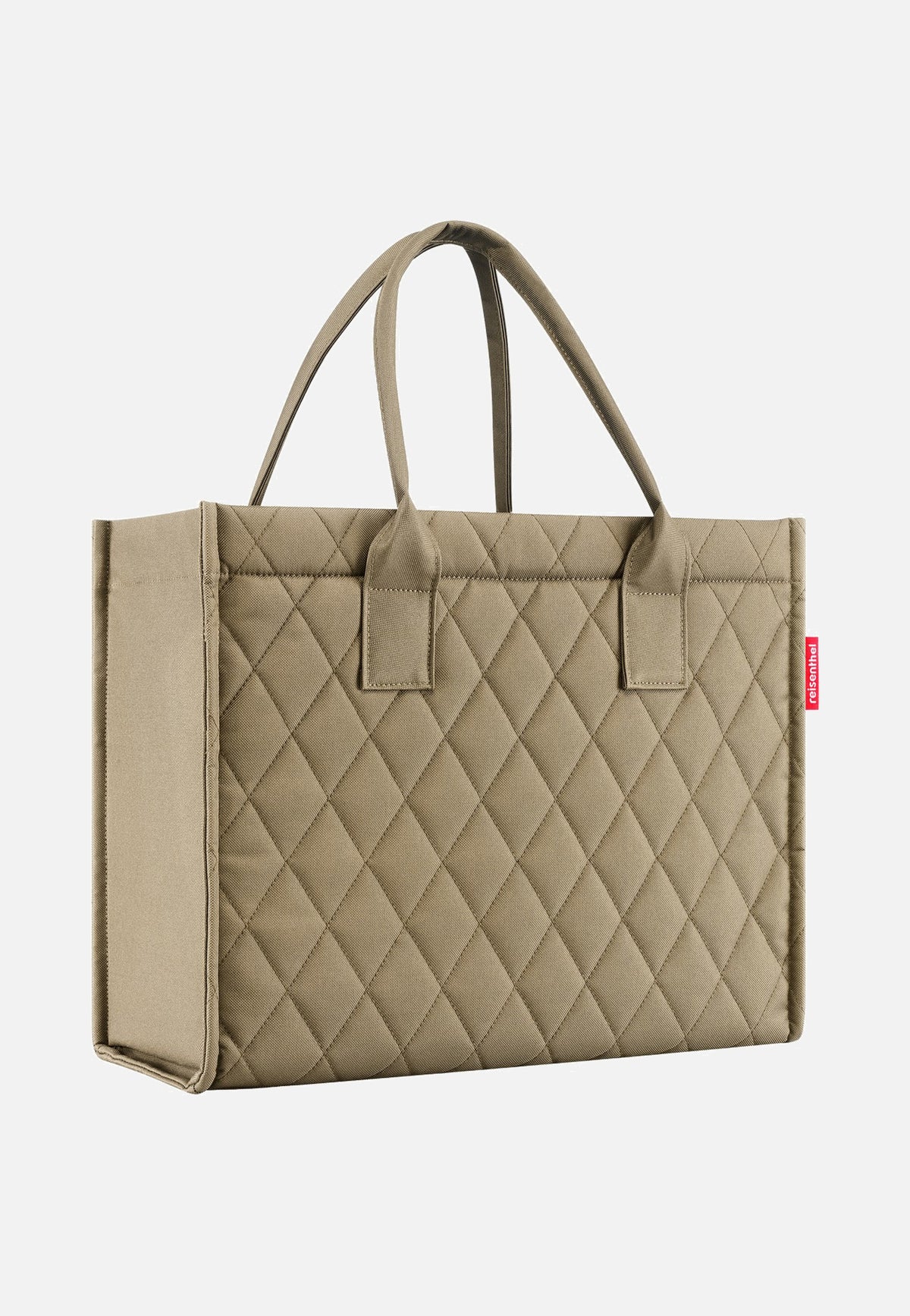 reisenthel Daily Shopper Business Rhombus Olive Tote Bag