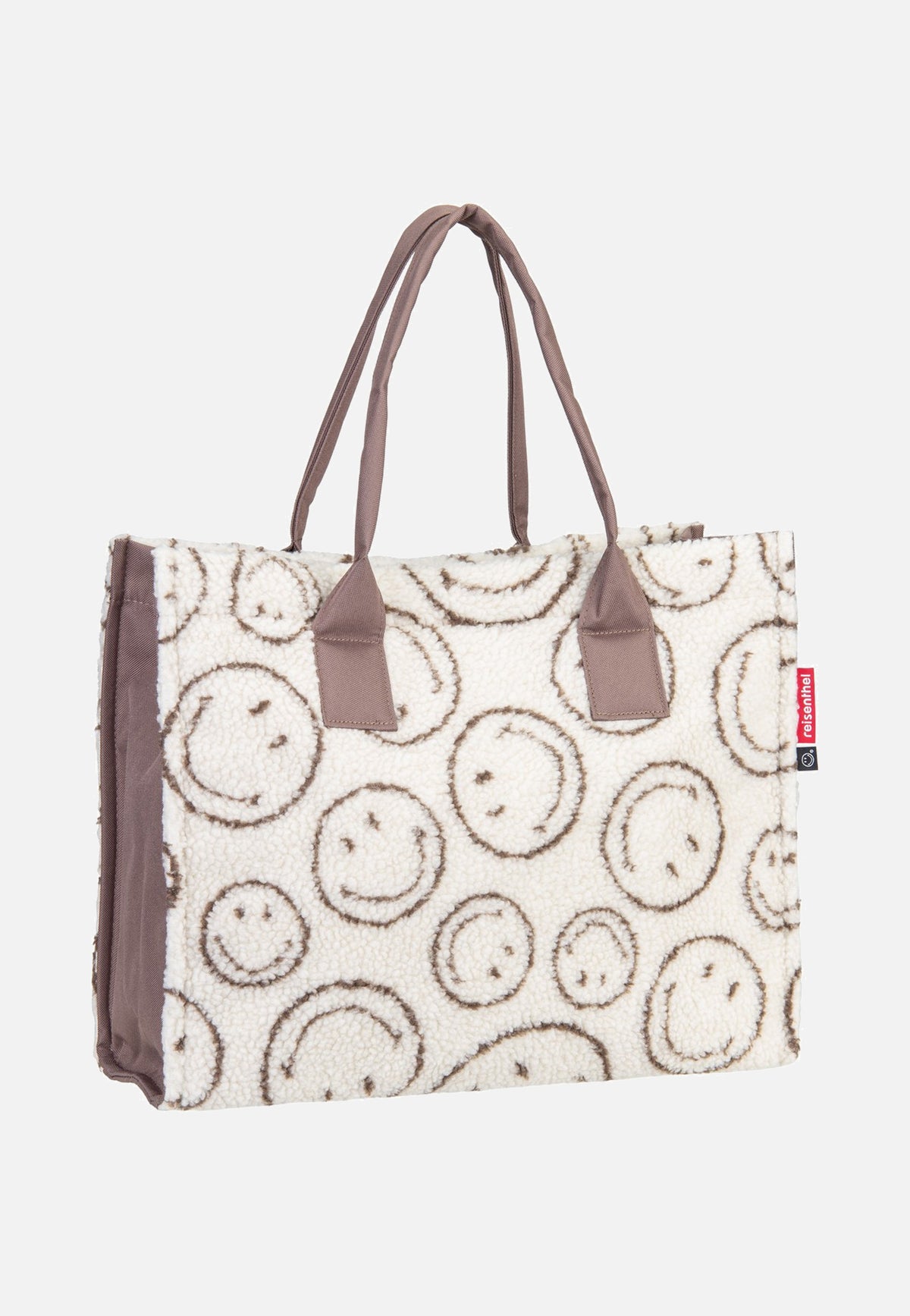 reisenthel Daily Shopper Smiley® Teddy Chocolate Tote Bag