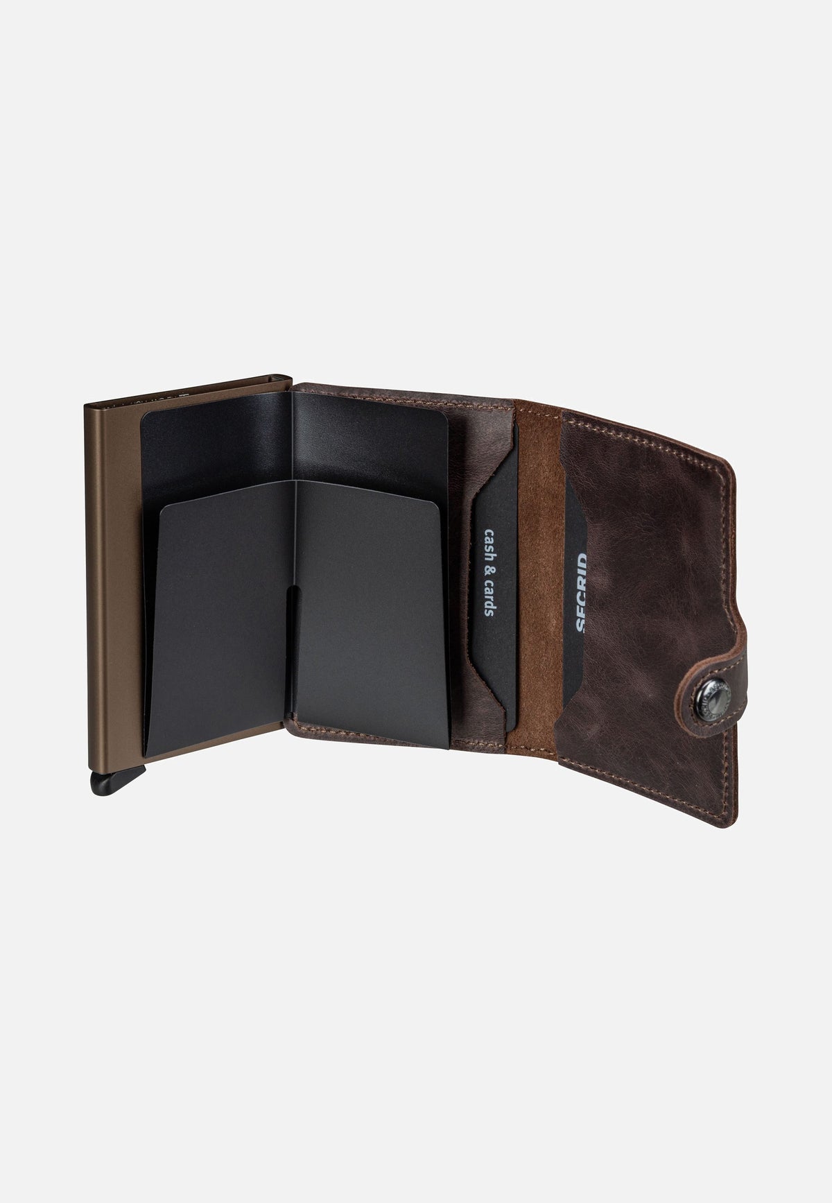 Secrid Miniwallet Vintage Chocolate Portemonnaie