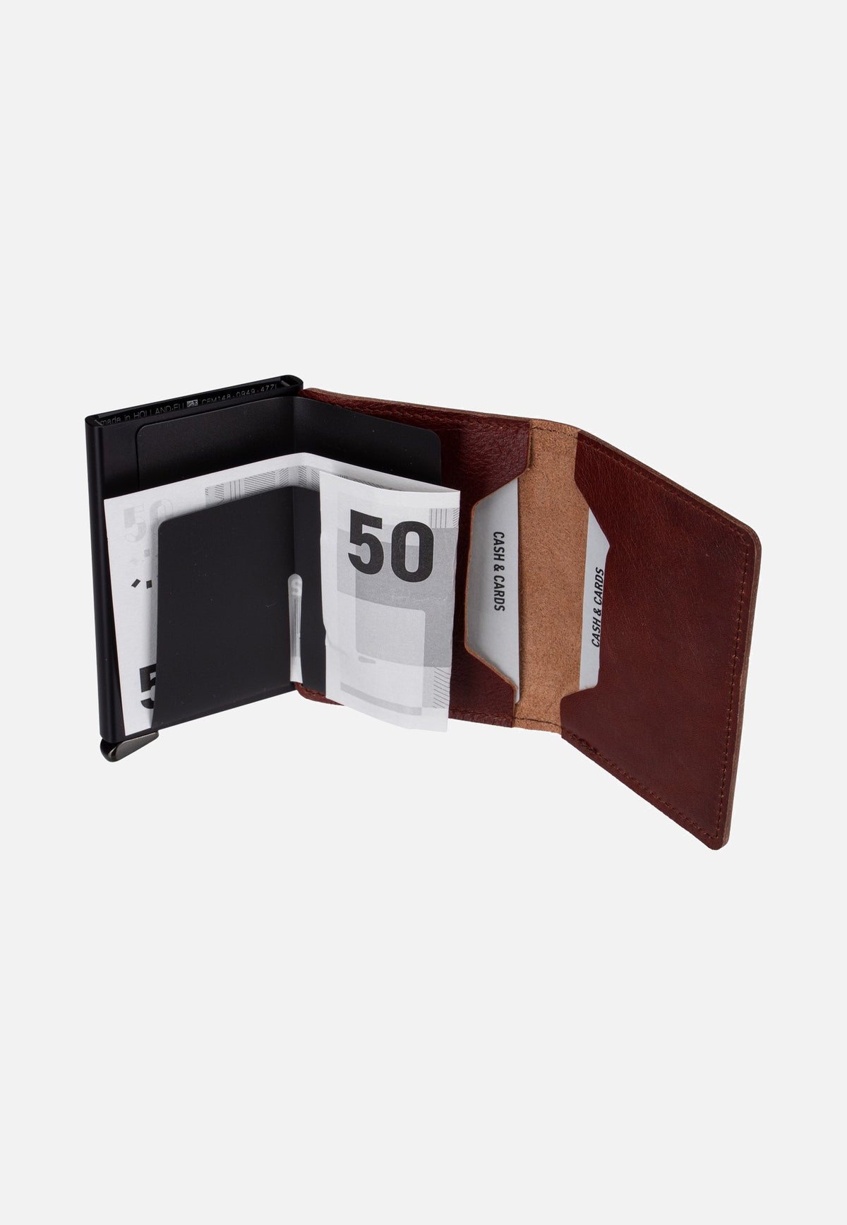 Secrid Premium Slimwallet+ Basco Brown Portemonnaie