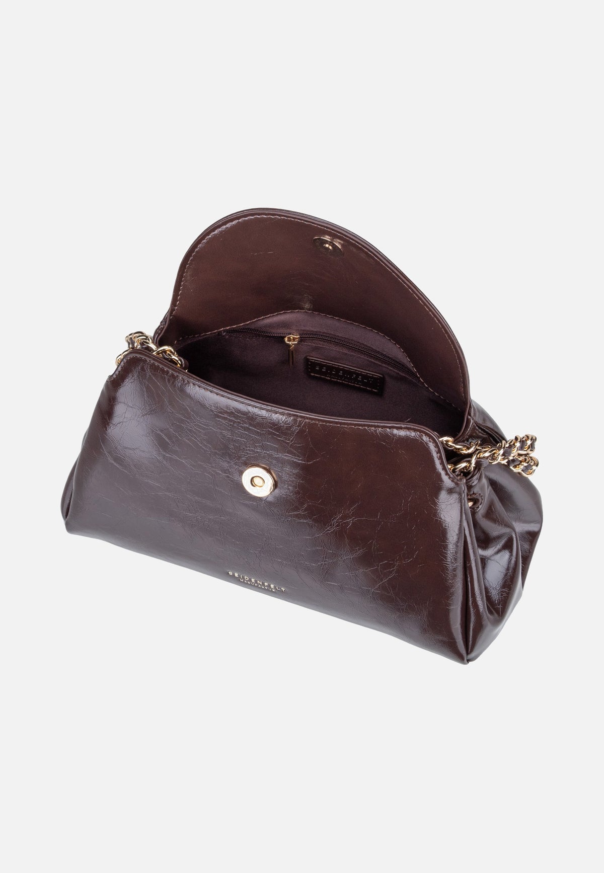 Seidenfelt Loimaa Handbag Dark Brown Schultertasche