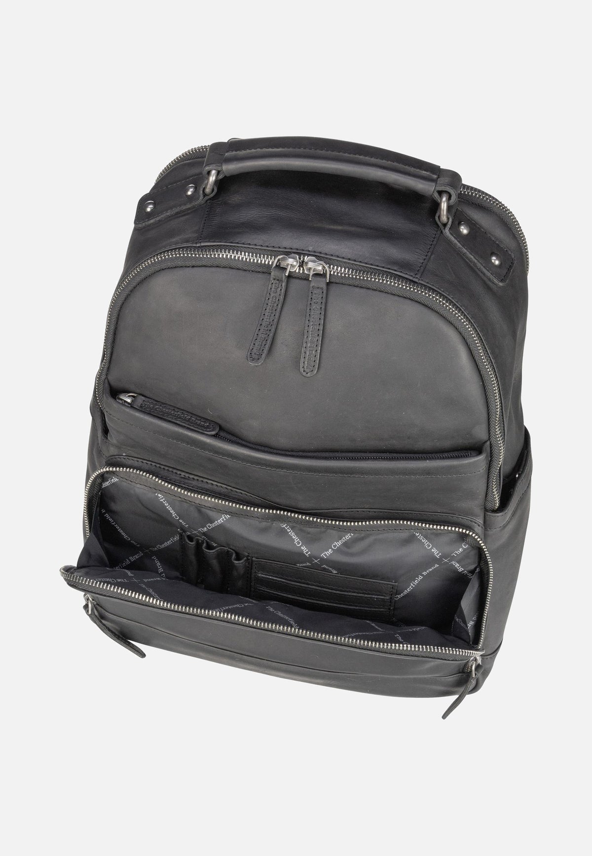 The Chesterfield Brand Austin 0184 Black Rucksack